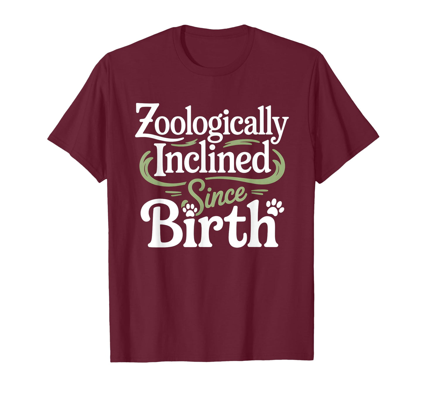 Zoologically Inclined Since Birth Funny Zoology Humor T-Shirt