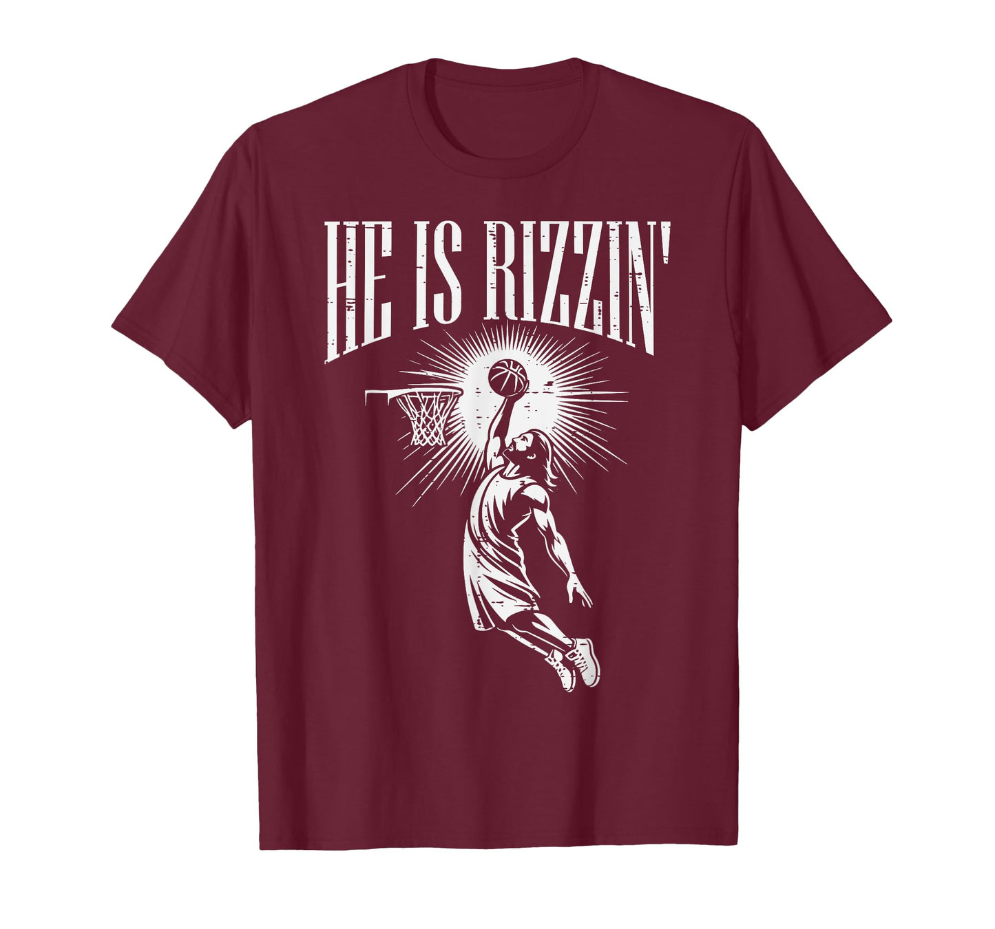 Easter He Is Rizzin Christian Religious Boys Kids Men Teen T-Shirt