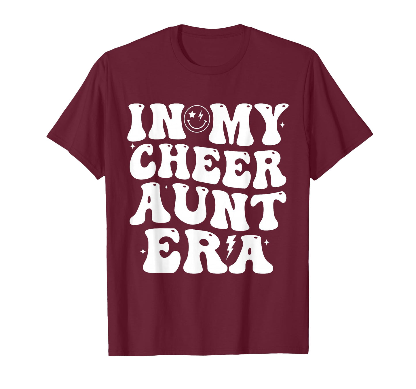 In My Cheer Aunt Era Trendy Cheerleading Sports Cheer Auntie T-Shirt