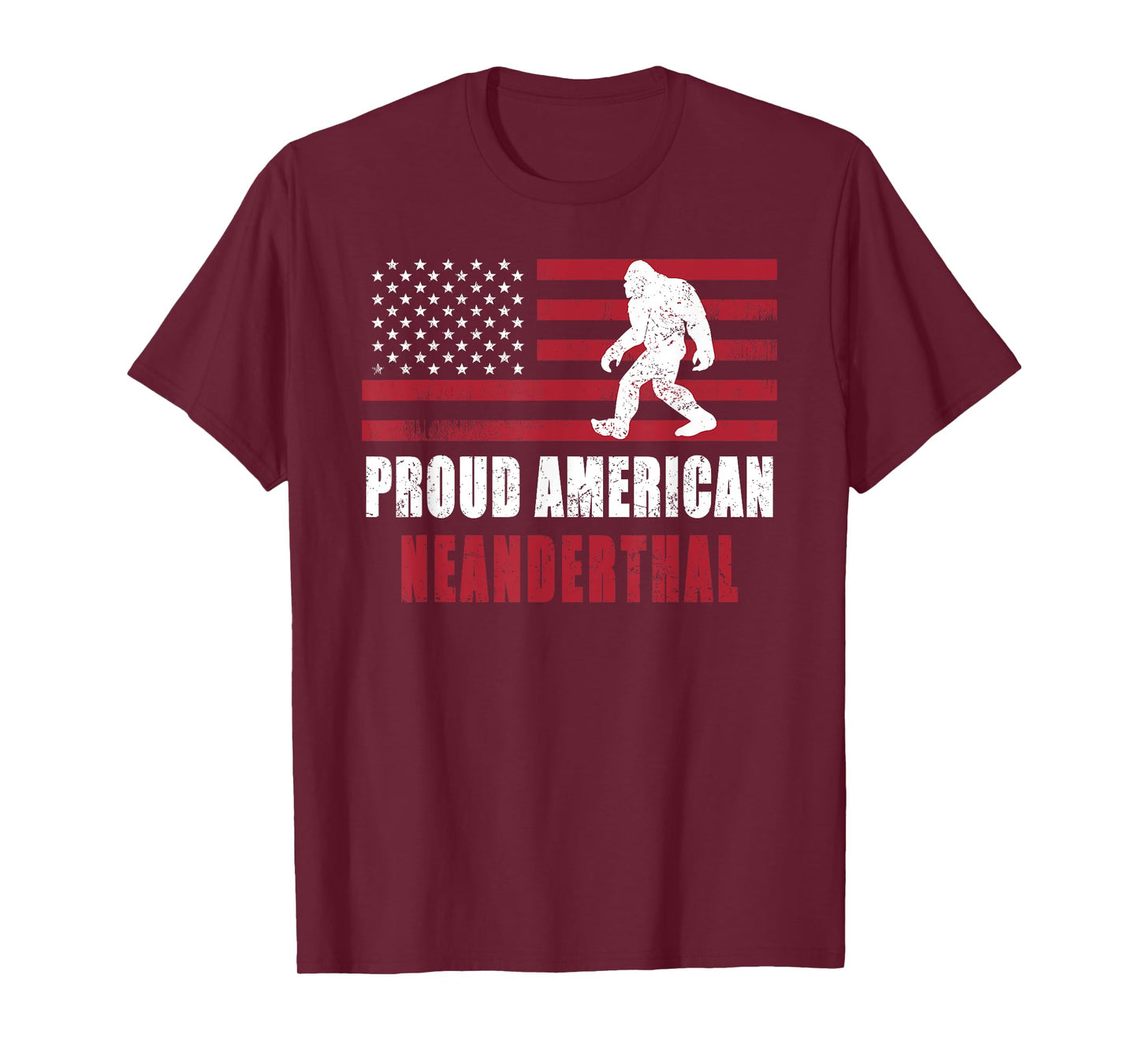 American Neanderthal vintage Flag for Proud Neanderthals T-Shirt