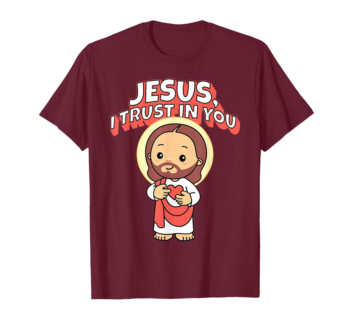Jesus I Trust in You Divine Mercy for Kids Cute Catholic T-Shirt