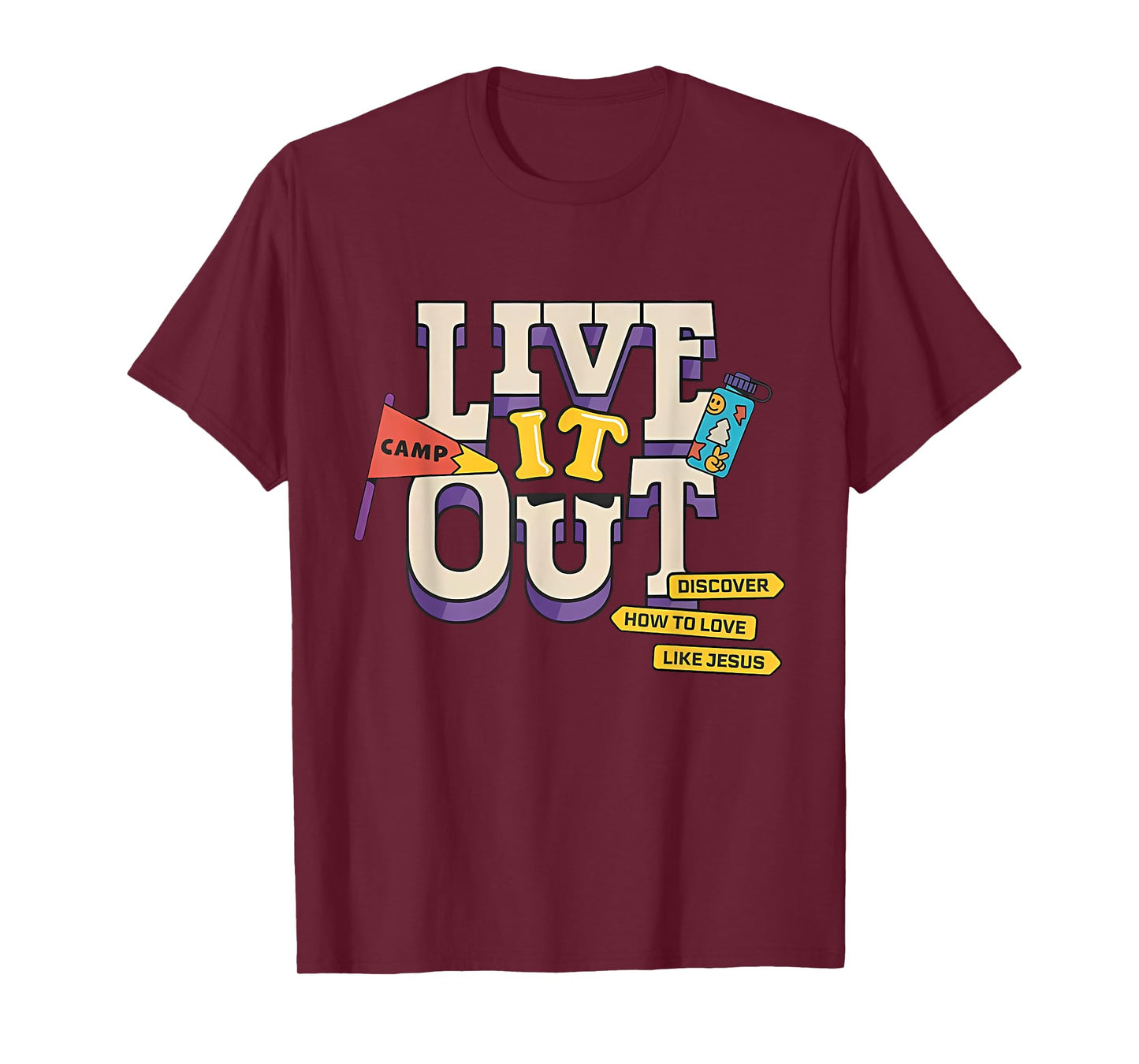 VBS 2025 Christian Youth Camp Live it Out Bible School T-Shirt