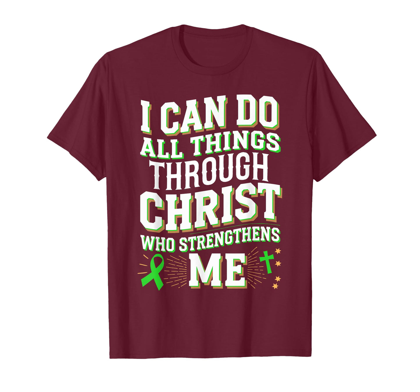 All Things Through Christ Spinal Cord Injury Awareness T-Shirt