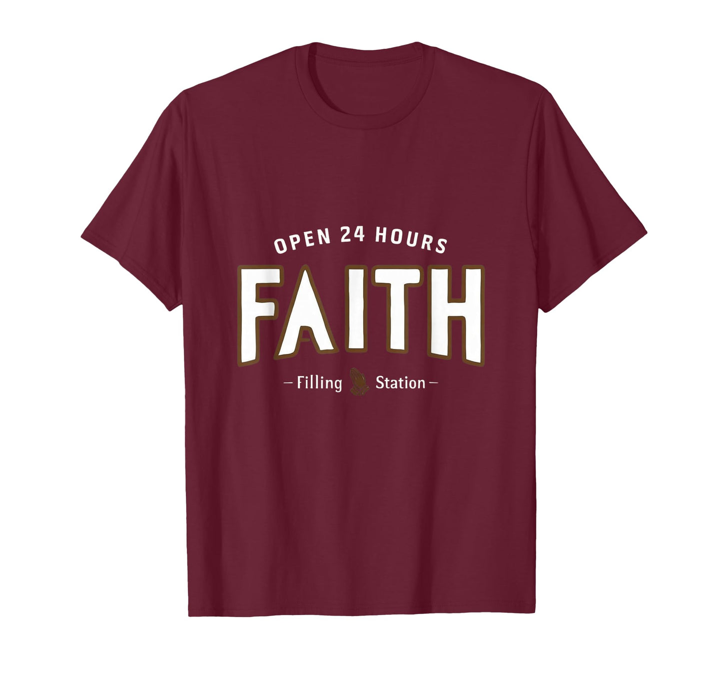 Faith Filling Station T-Shirt Christian Spiritual Tee T-Shirt