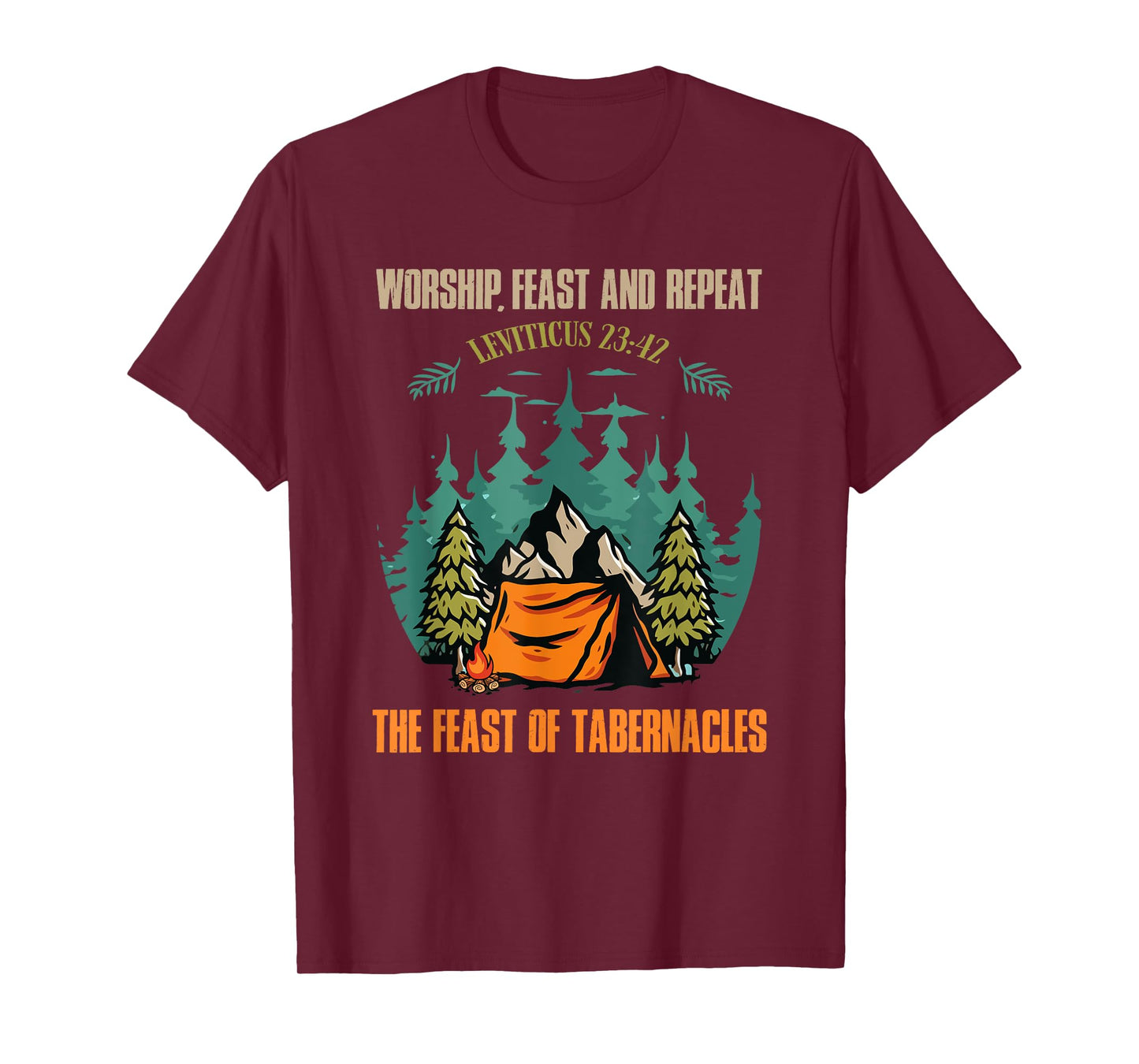 Worship Feast Repeat Feast of Tabernacles Hebrew Israelite T-Shirt