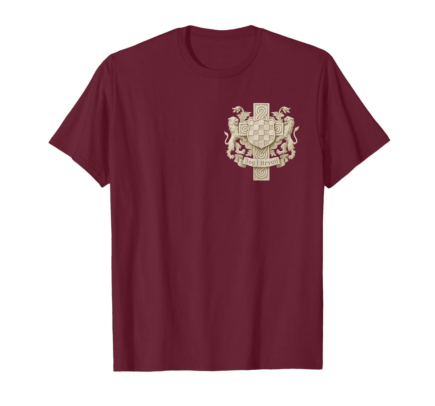 Bog I Hrvati - Croatian coat of arms and cross T-Shirt