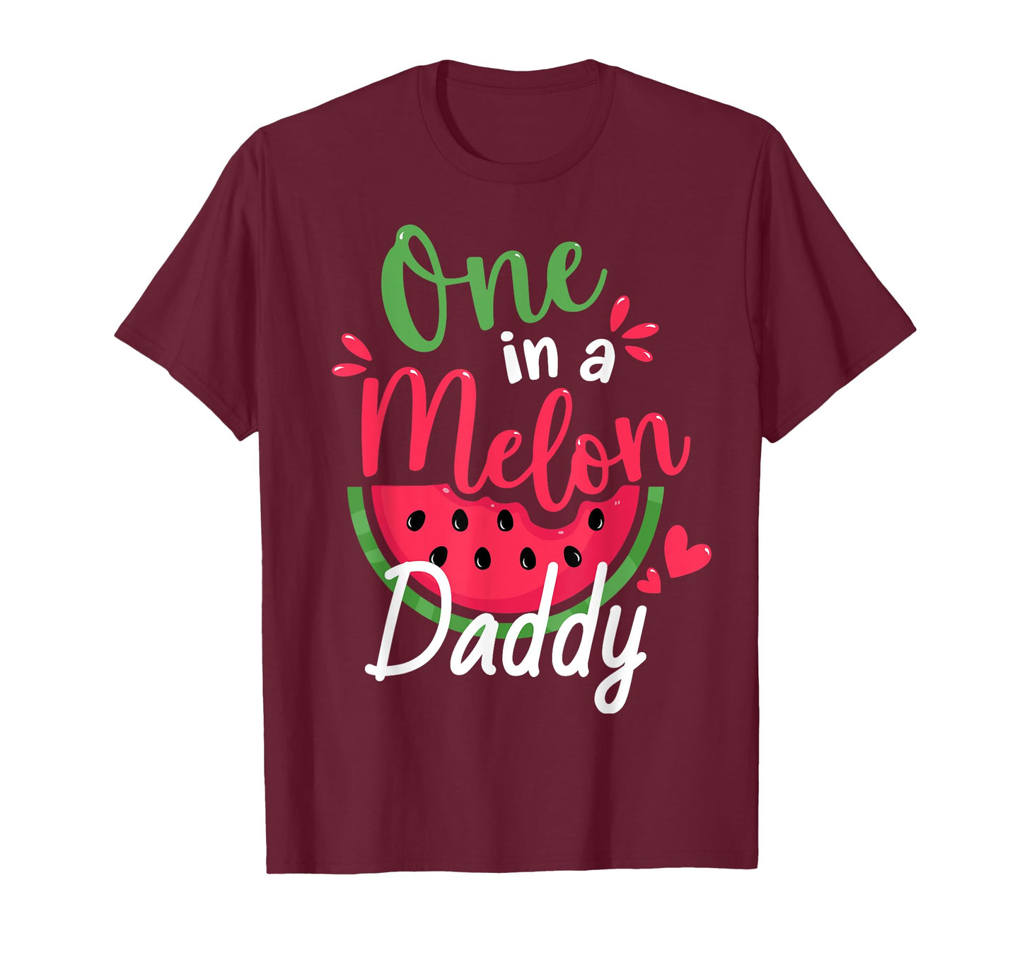 One in a Melon Daddy 1st Birthday Summer Family Matching T-Shirt