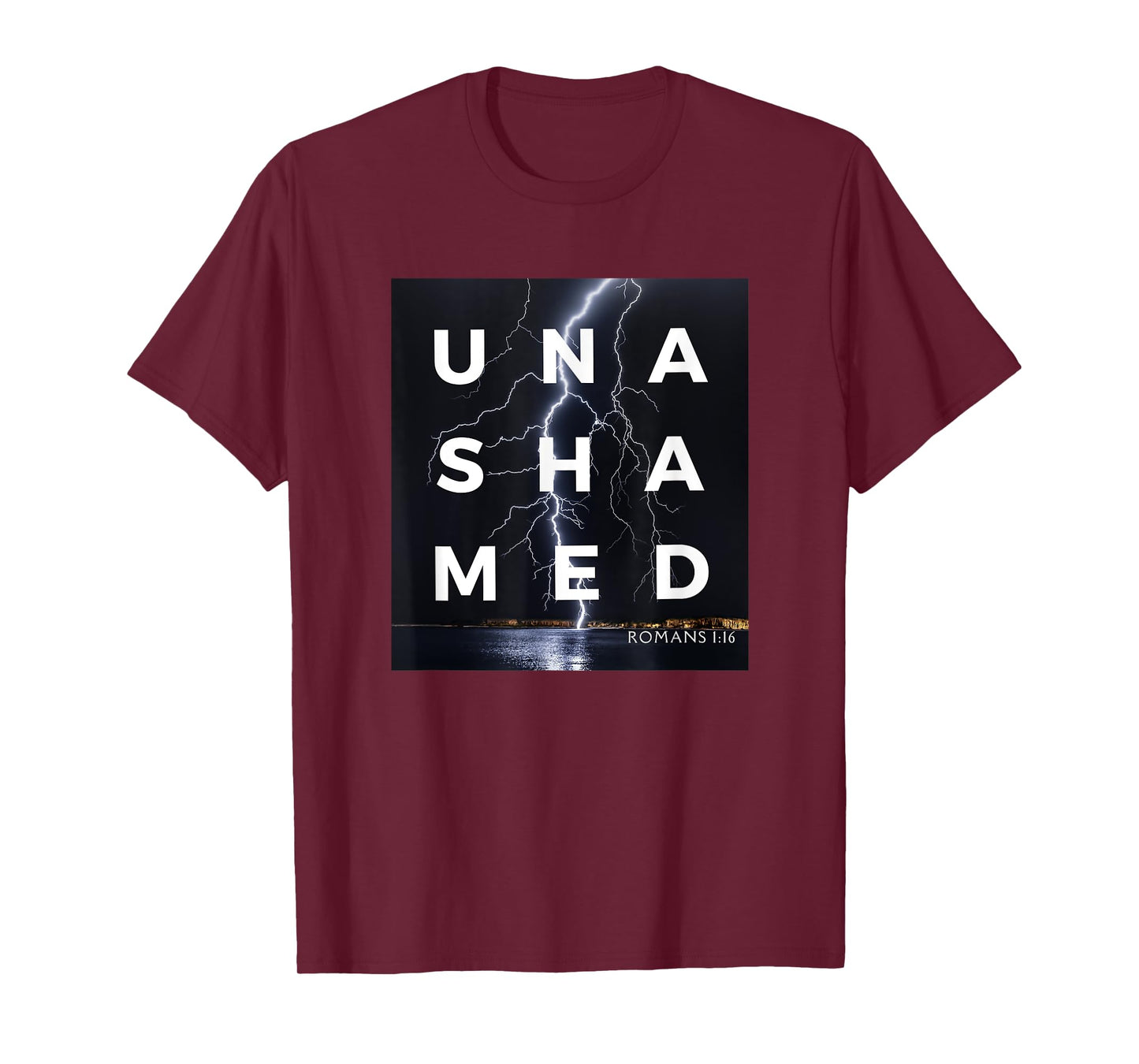 Unashamed of the Gospel Tee, Romans 116 Christian Bold T-Shirt