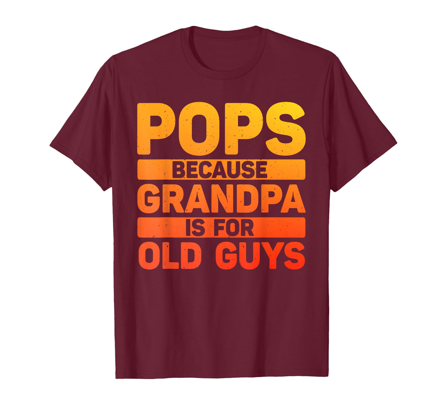 Pops Design For Grandpa From Grandkids Father's Day Pops T-Shirt
