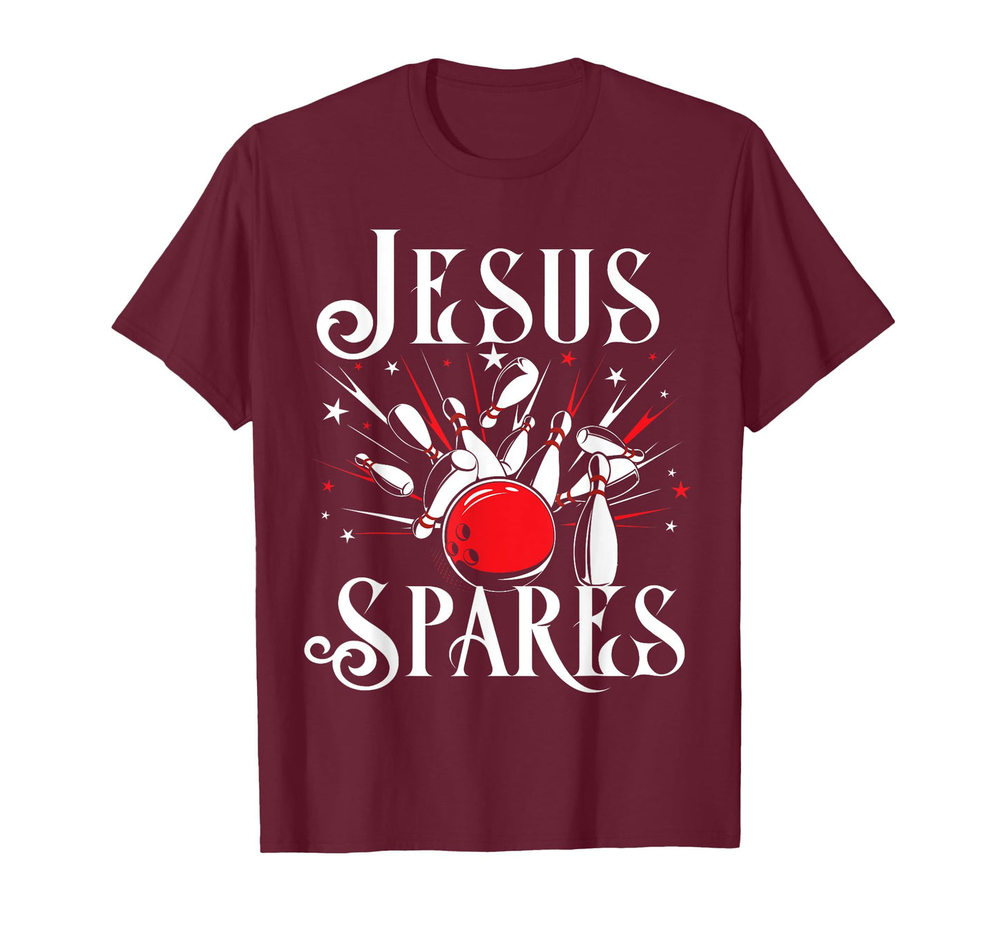 Jesus Spares T Shirt Funny Christian Bowling God Gift Idea T-Shirt