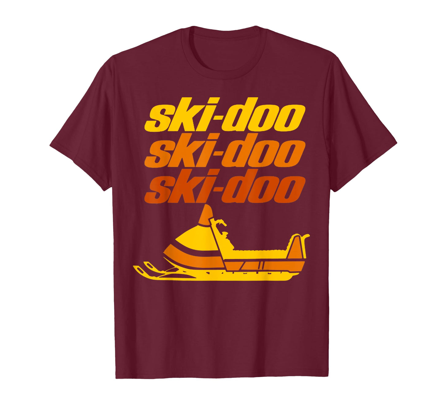 Retro Sport Quote Ski Doo Vintage Snowmobiles Funny Winter T-Shirt