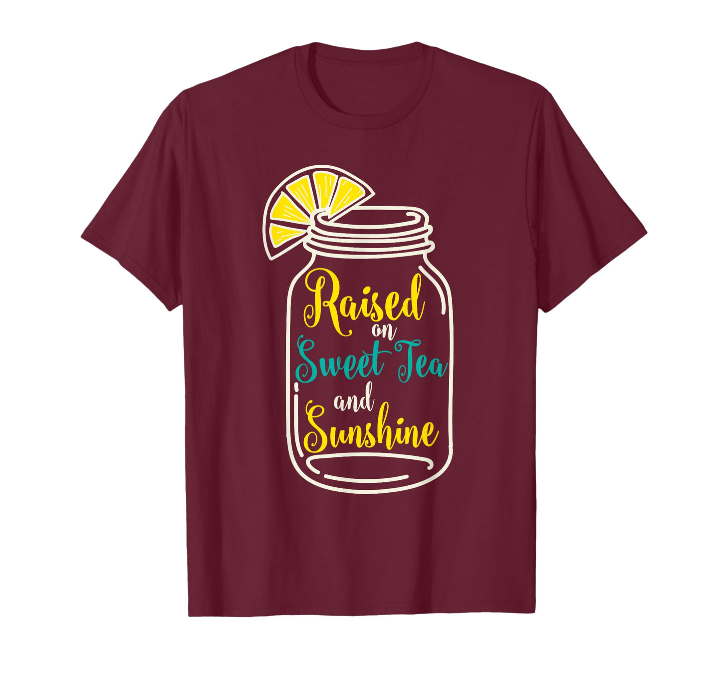 Girls Southern Gift T-Shirt Raised on Sweet Tea & Sunshine T-Shirt