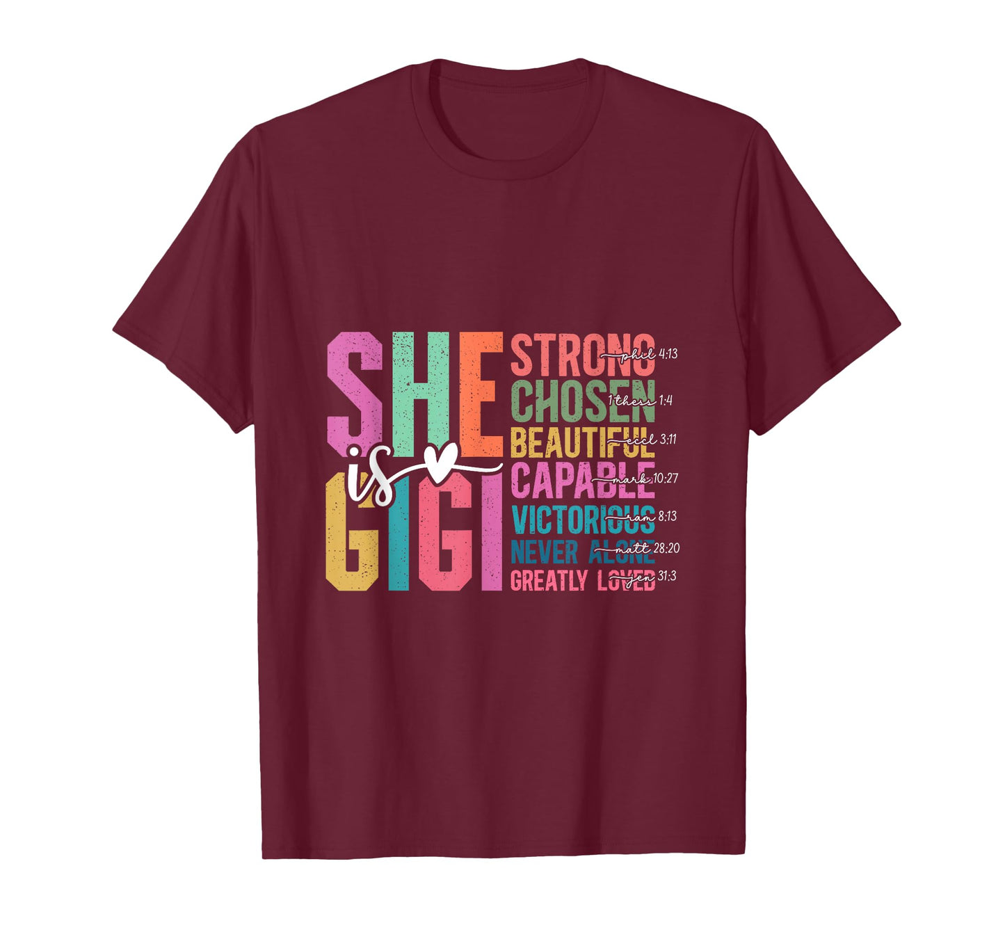 She is Gigi Christian Mother's Day Present For Grandma Women T-Shirt