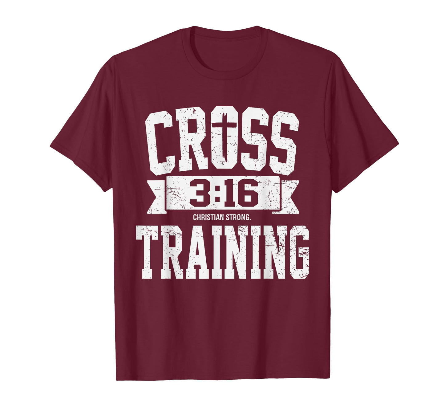 Cross Training 3 16 Christian Faith Motivational Bible T-Shirt