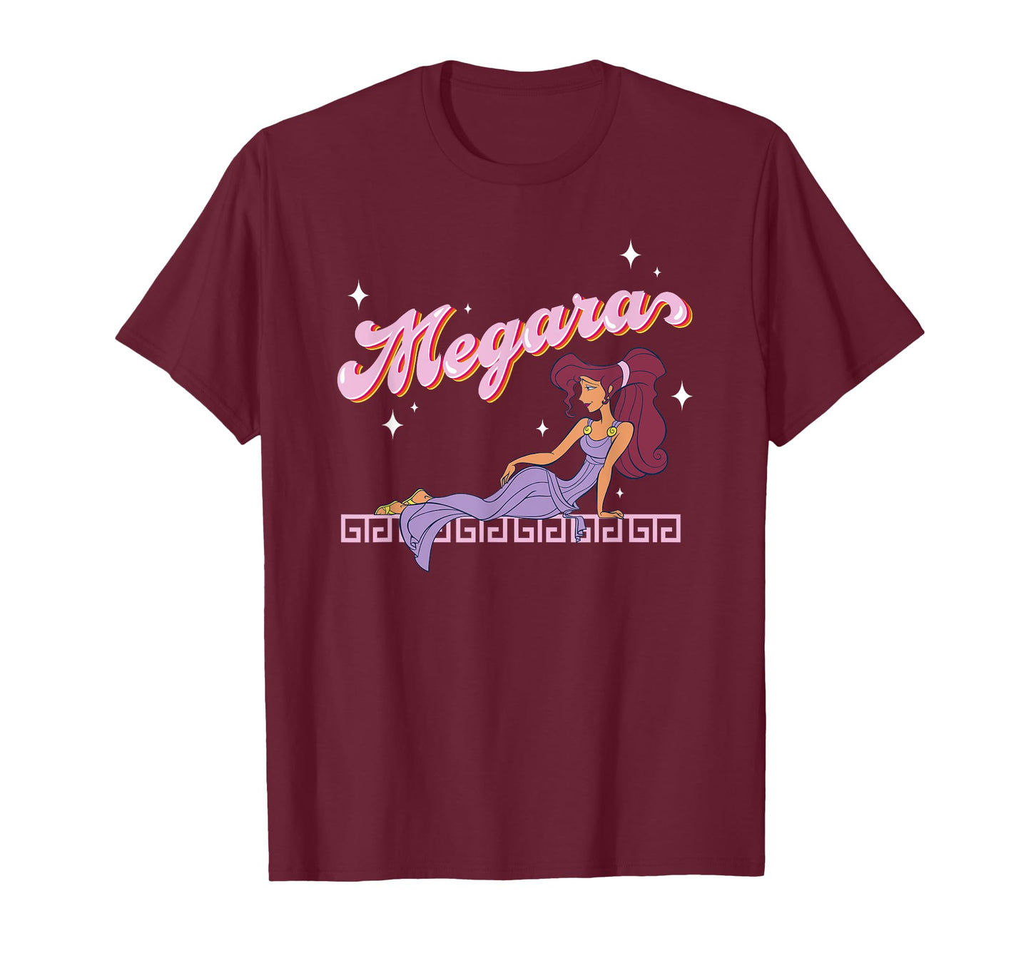 Disney Hercules Megara Posing On A Starry Night Portrait T-Shirt