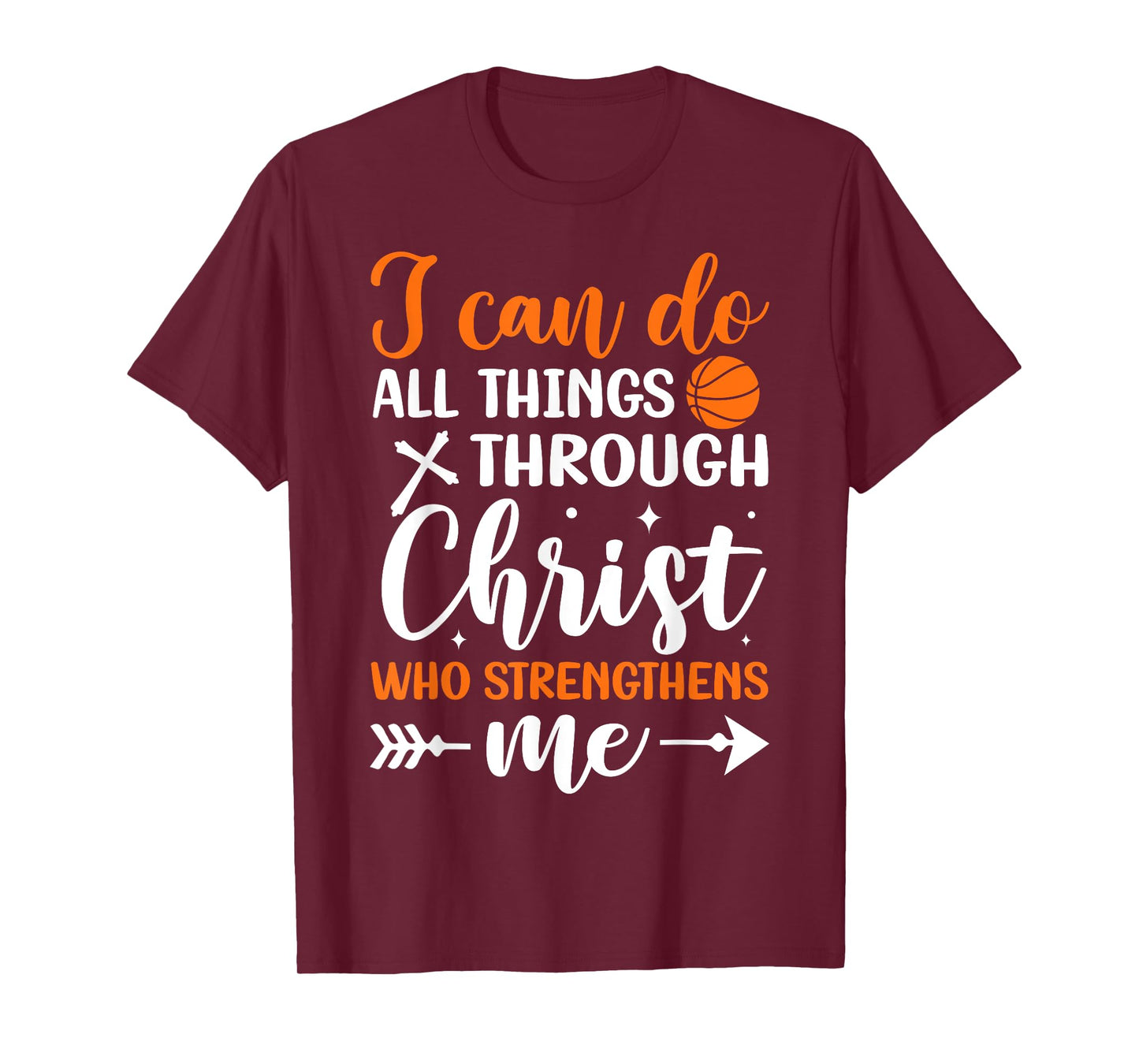Christian Basketball Men Boys Kids Religious Gifts T-Shirt