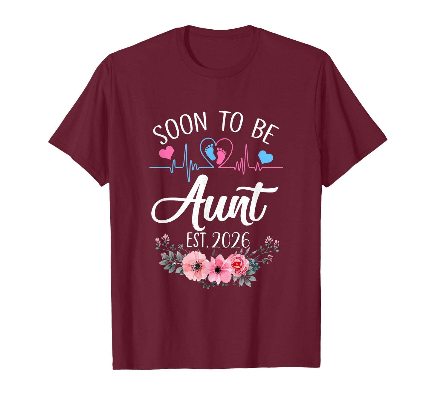 Soon To Be Aunt 2026 First Time Pregnancy Announcement T-Shirt