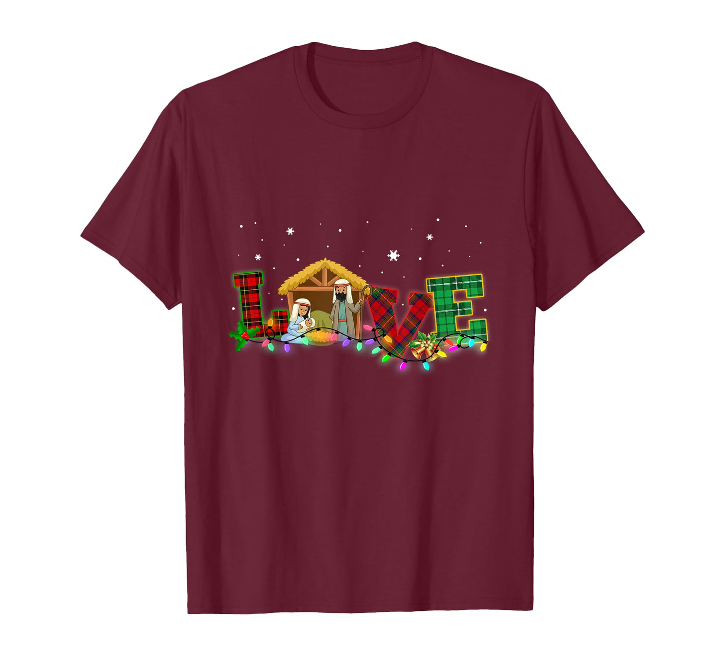 Happy Christmas Love Nativity Laurie Furnell Xmas T-Shirt