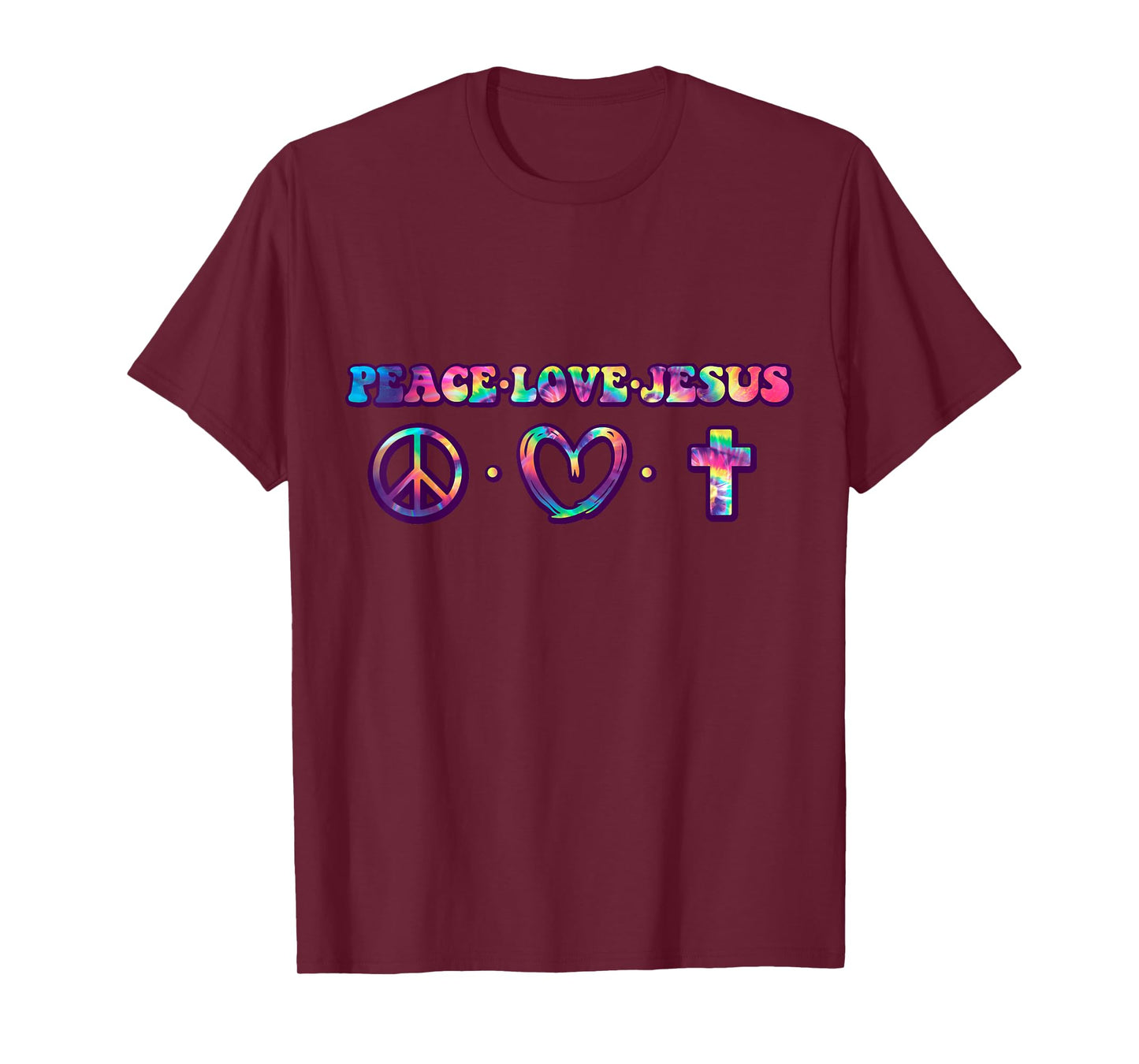 Peace symbol Love and Jesus believe T-Shirt