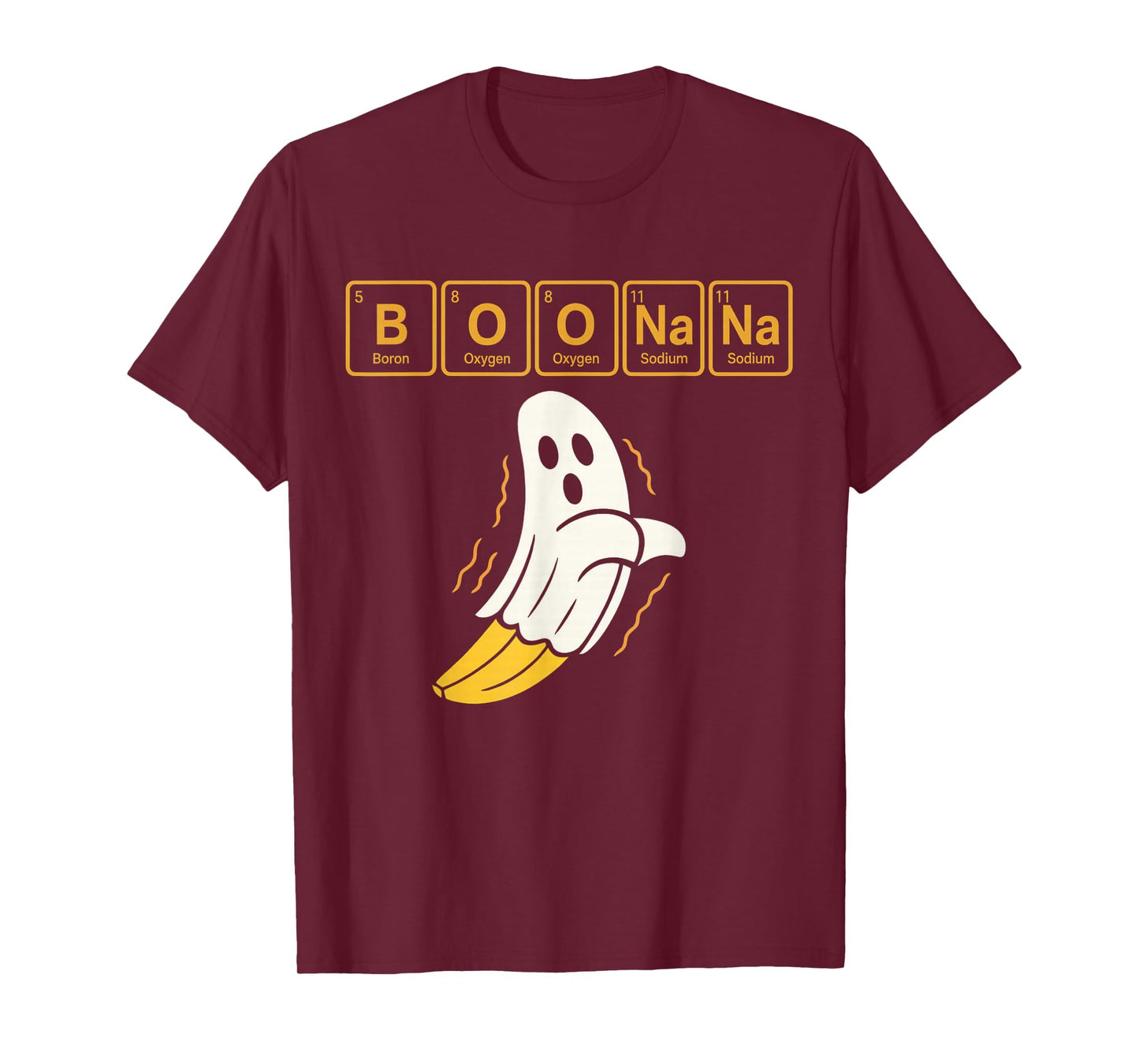 Chemistry Boonana Banana Ghost Cute Halloween Funny Teacher T-Shirt