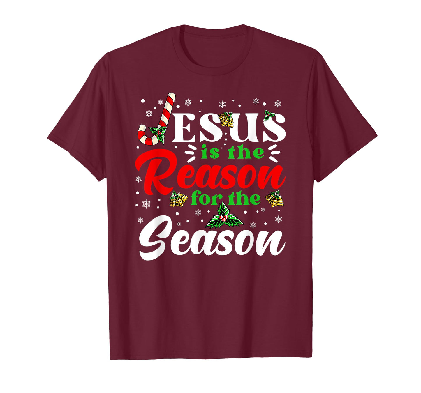 Jesus Is The Reason For The Season Christmas X Mas Christian T-Shirt