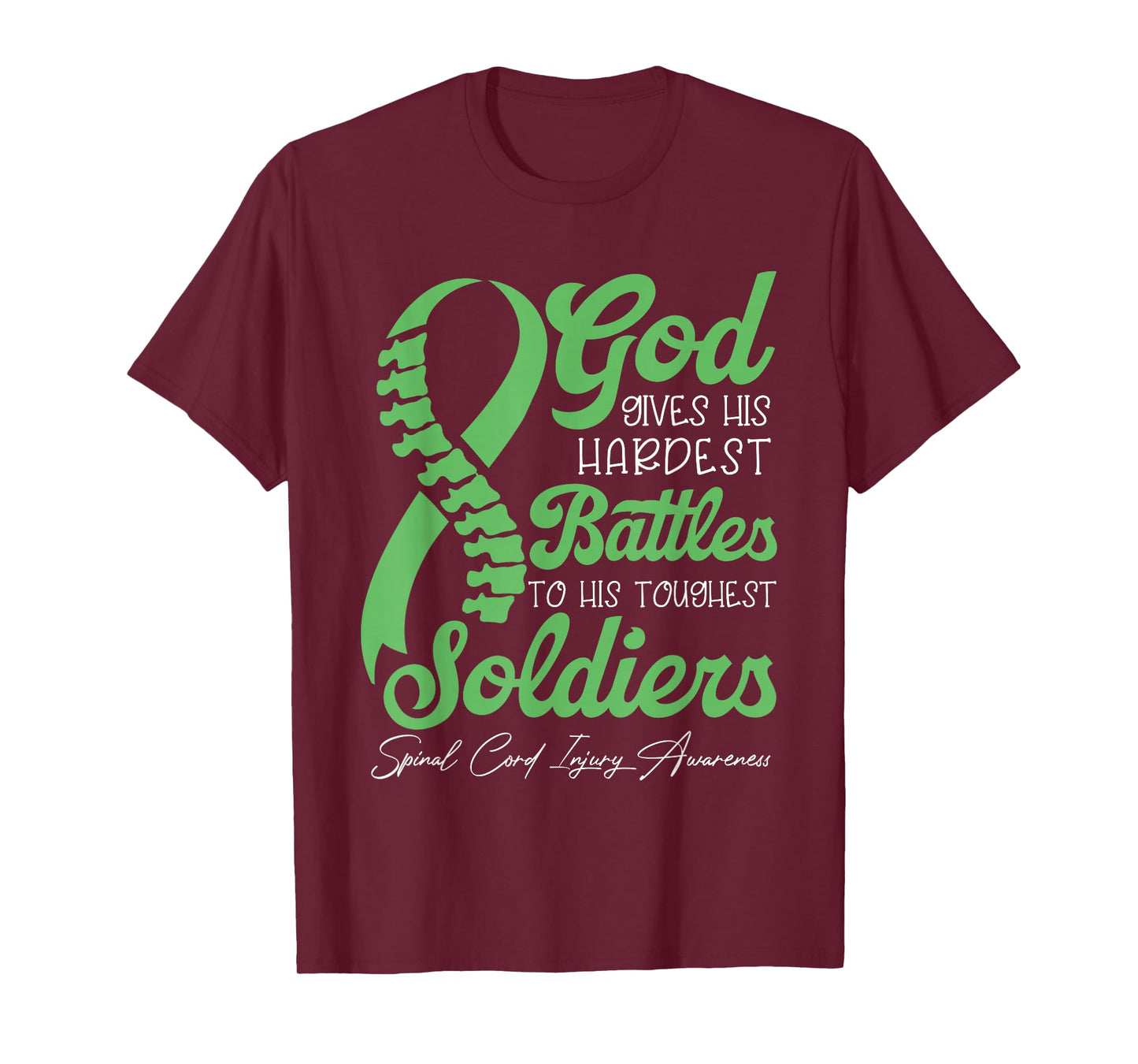 God Gives His Hardest Battles To His Toughest Soldiers T-Shirt