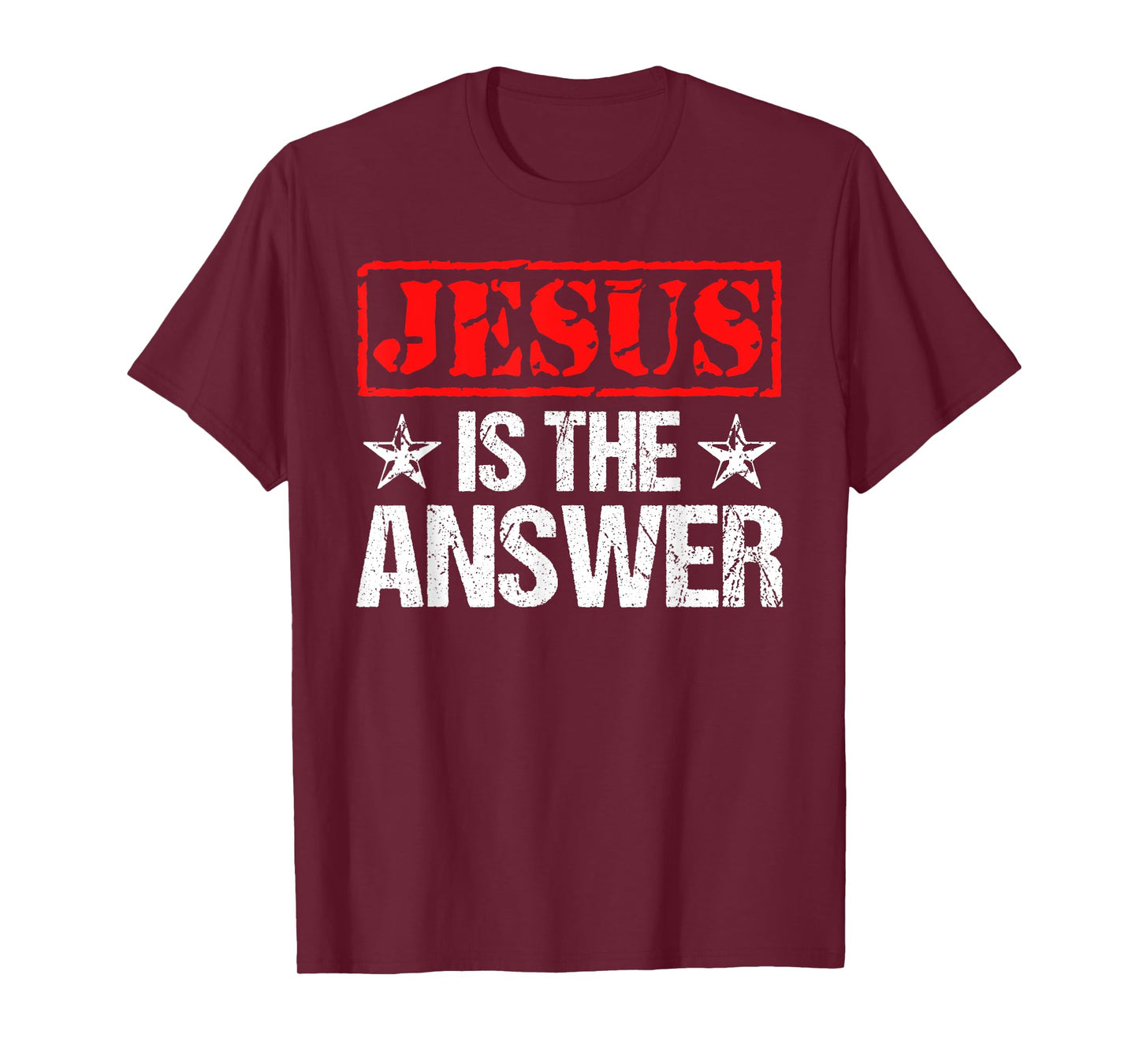 Jesus Is The Answer Christian Faith Gift T-Shirt