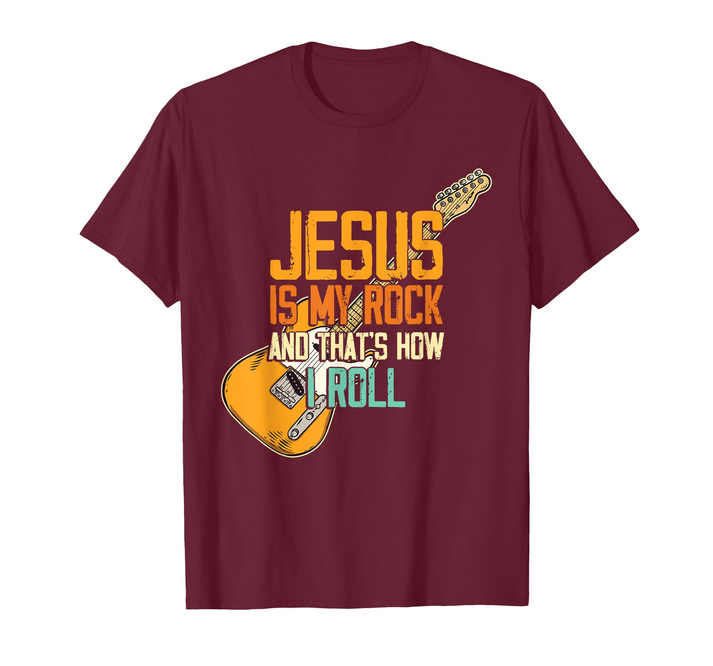 Jesus Is My Rock And That Is How I Roll Christian T-Shirt
