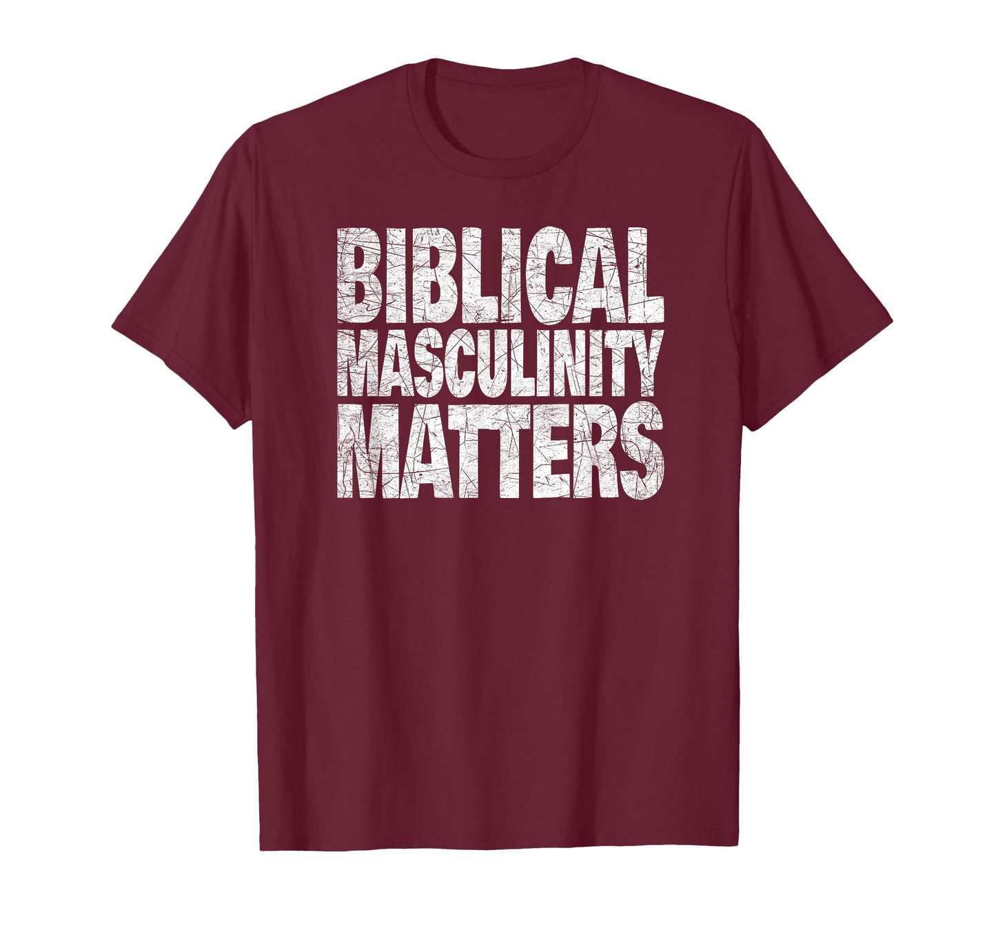 Biblical Christian Masculinity Faith Strong Heritage Values T-Shirt