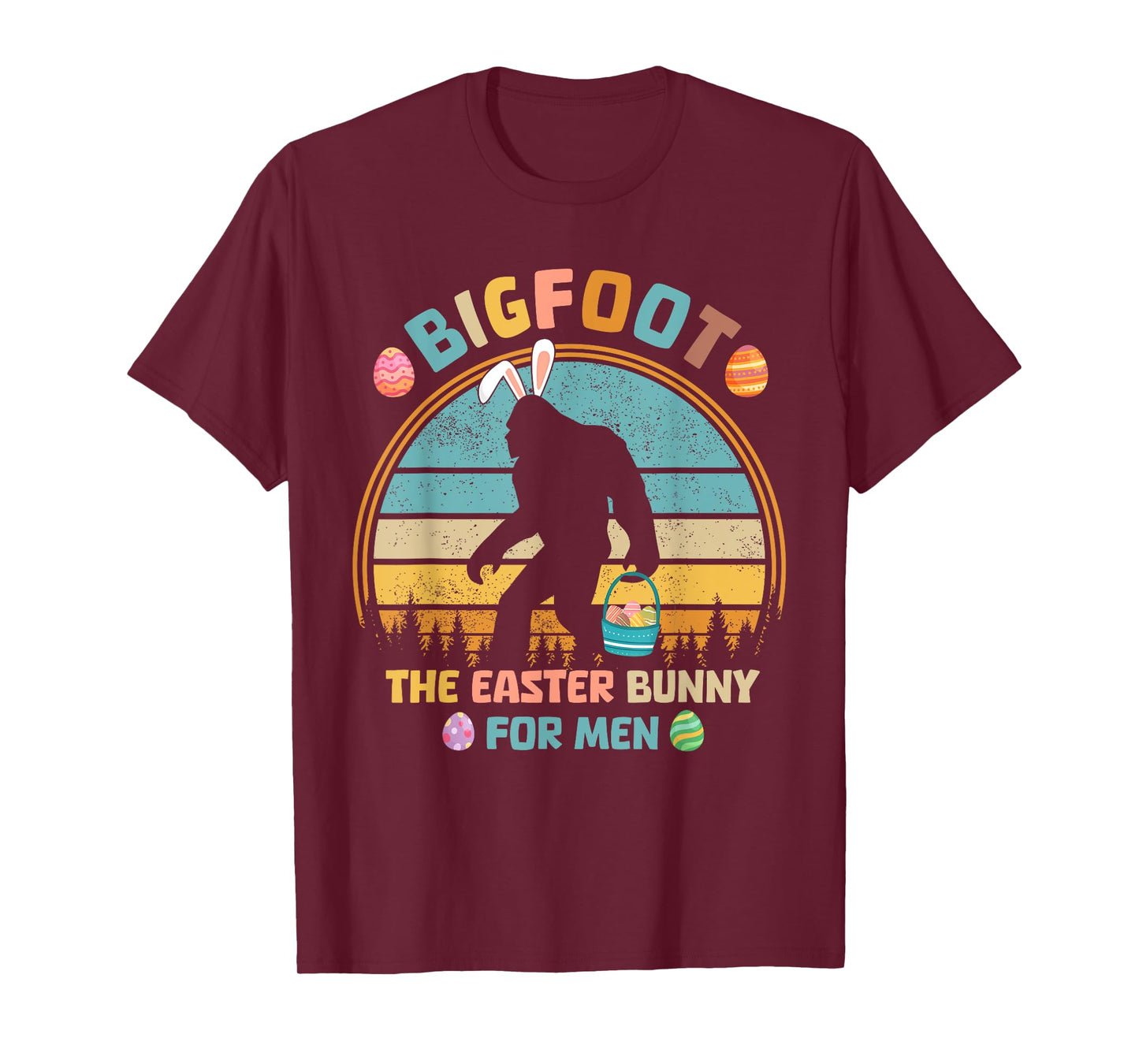 Bigfoot The Easter Bunny For Men Funny Sasquatch Easter T-Shirt
