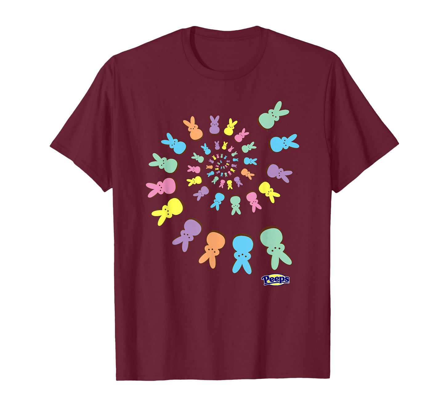 Peeps Easter Colorful Spiral Of Sugary Bunnies T-Shirt