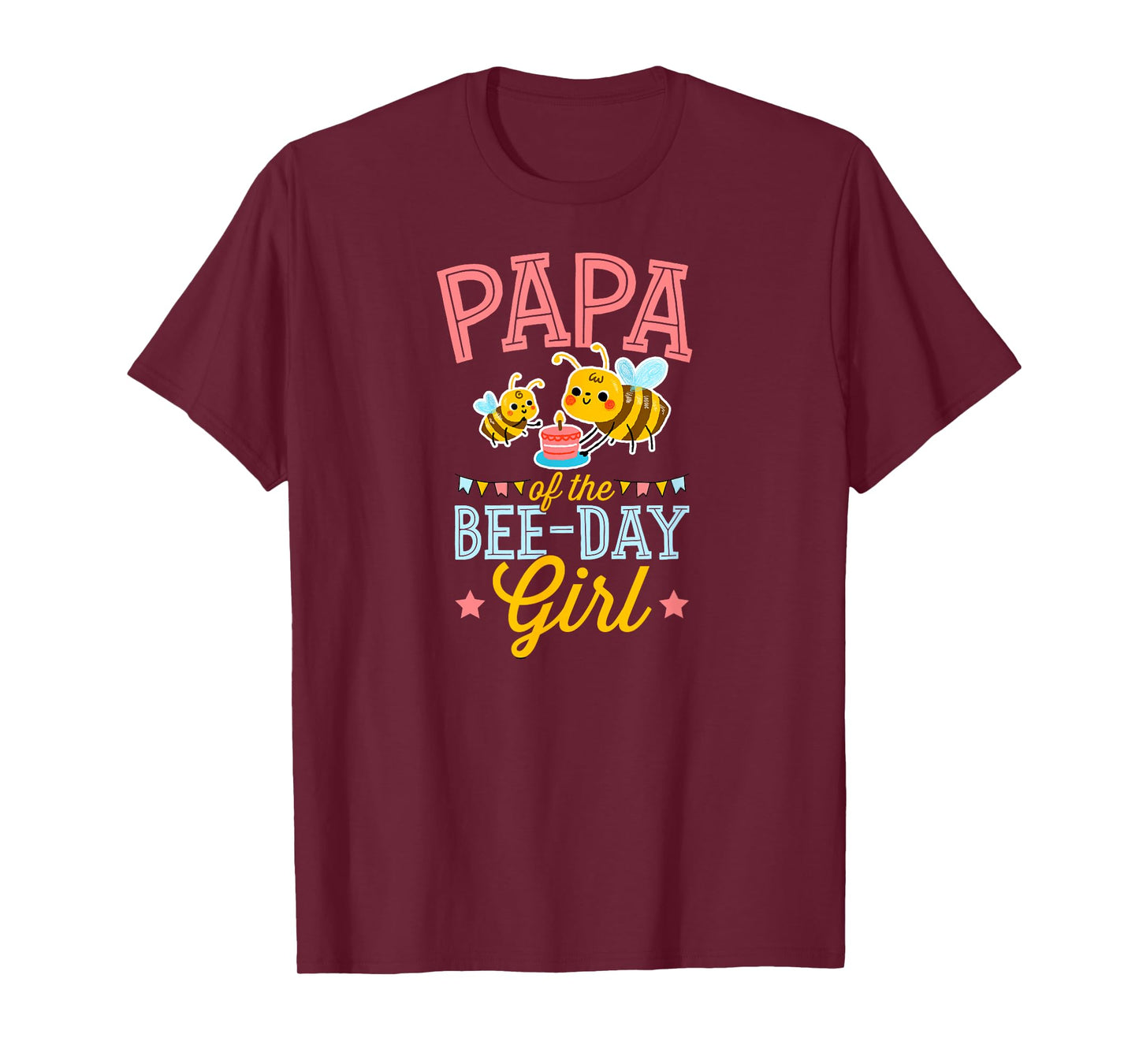 Papa Of The Bee Day Girl Cute Bee Themed Birthday Party T-Shirt