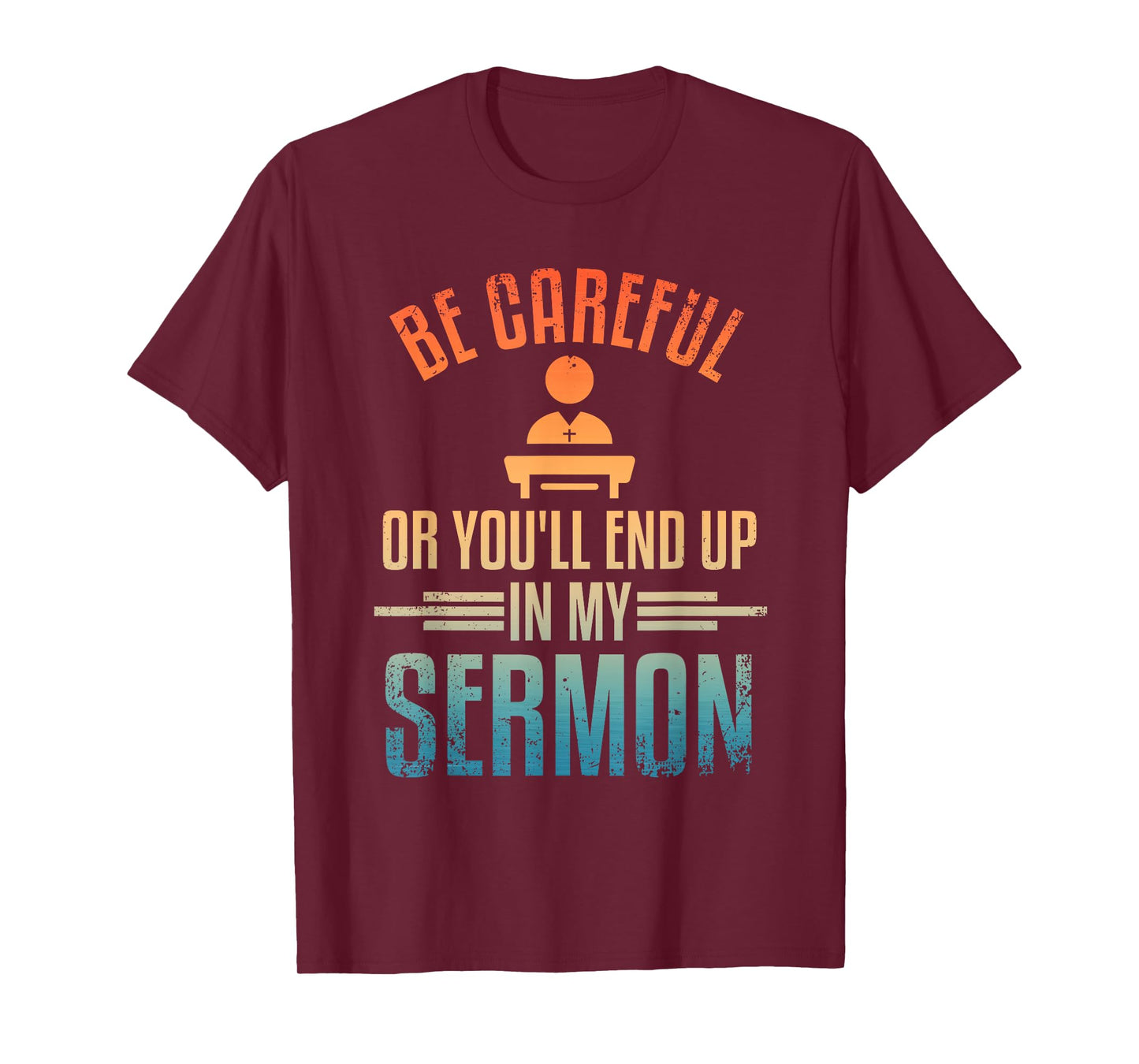 Pastor Art For Men Women Ordained Minister Clergy Sermon T-Shirt