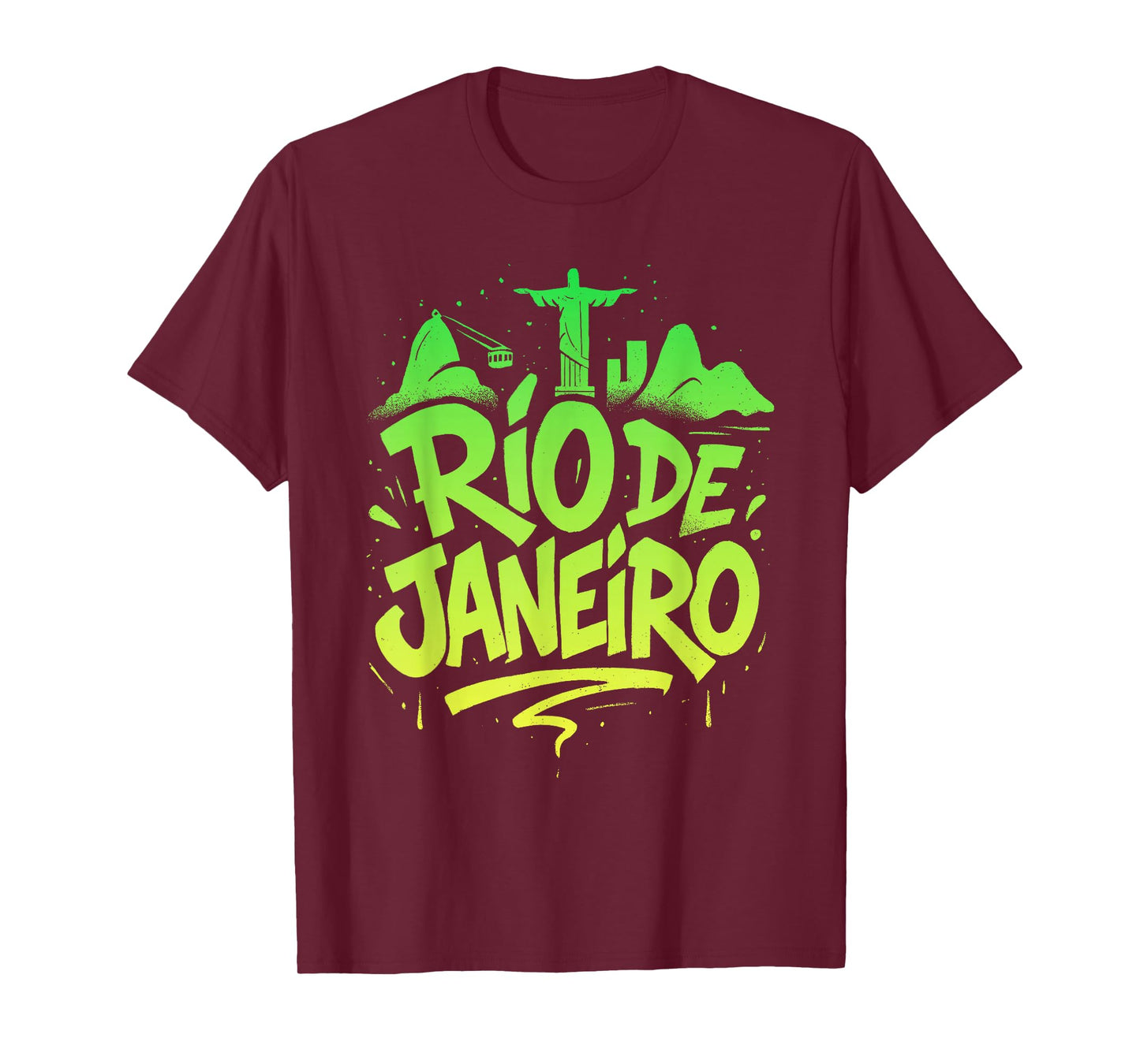 Rio De Janeiro Graffiti Brazil City Design T-Shirt