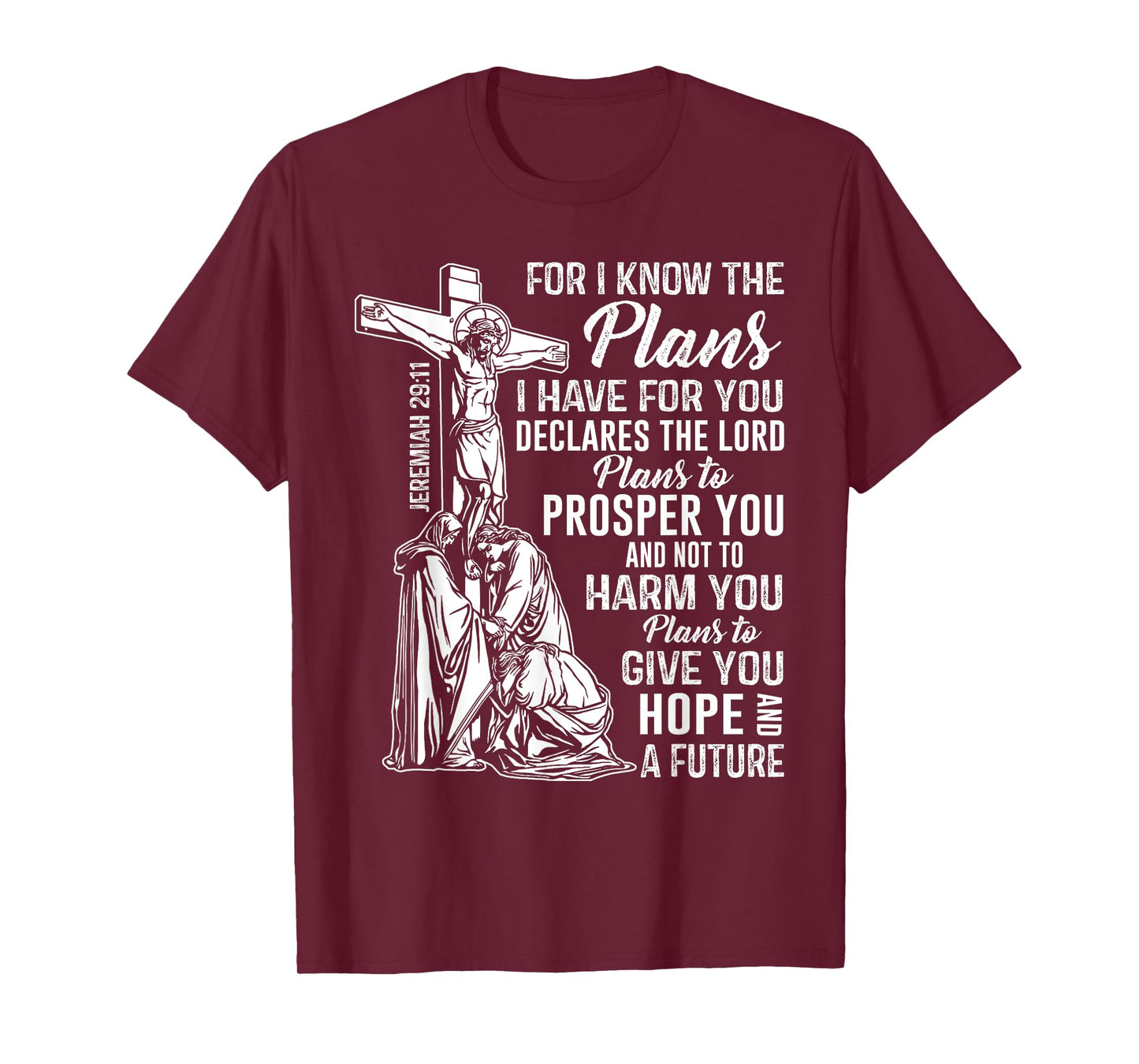 Jeremiah 2911 Christian Bible Verse Gifts Cross Scripture ap T-Shirt
