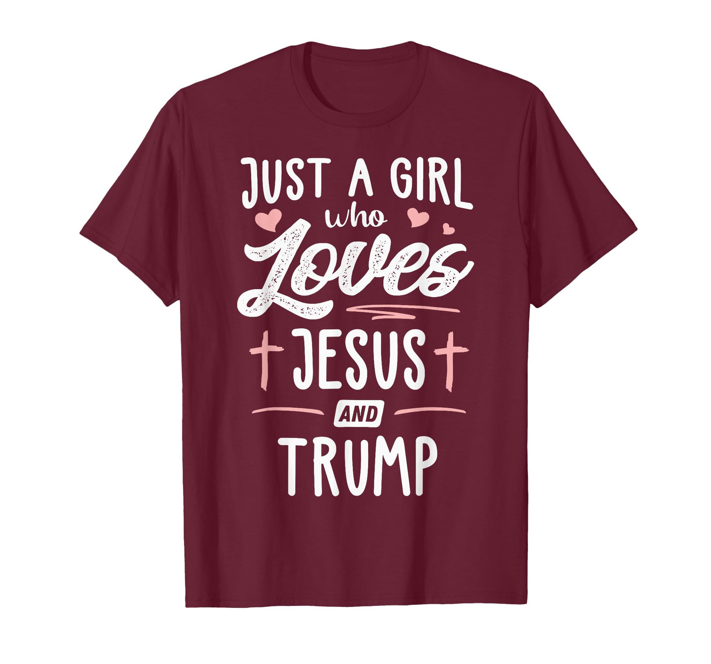Just A Girl Who Loves Jesus And Trump Christmas 2024 T-Shirt