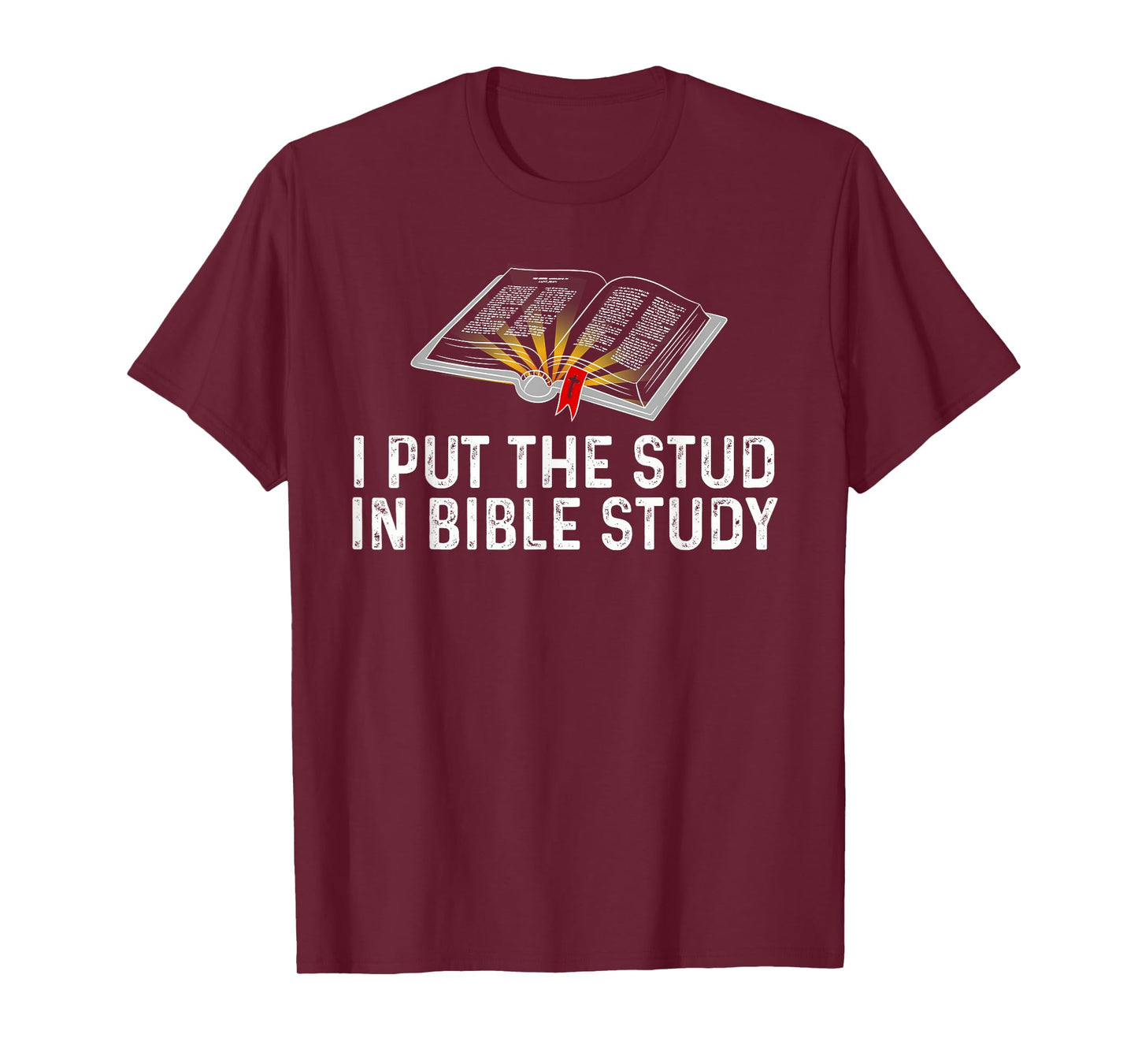 I Put The Stud In Bible Study Funny Christian Religious T-Shirt