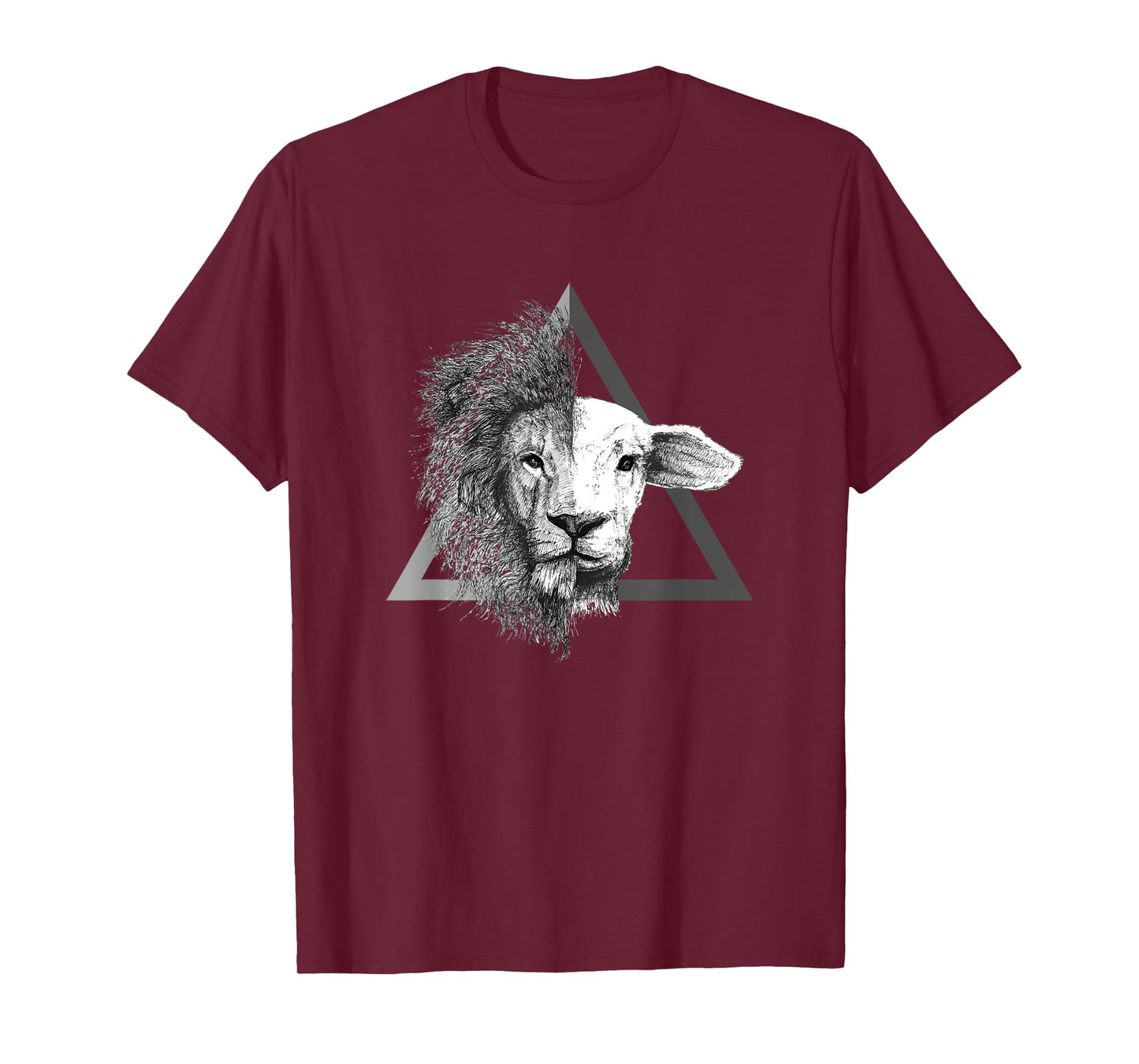 Christian T-Shirt - Jesus Lion and Lamb T-Shirt