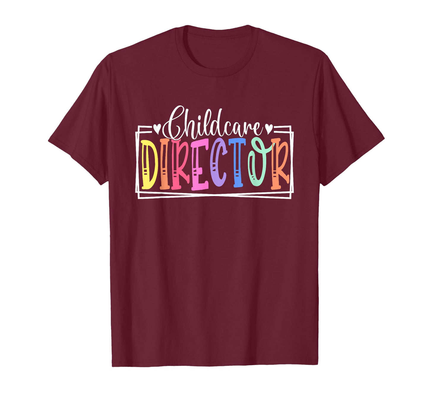 Childcare Director Appreciation Apparel Co. Childcare Director Daycare Provider Appreciation T-Shirt - Unisex-Adult, Regular Fit, Crew Neck, Short Sleeve, Black, Small