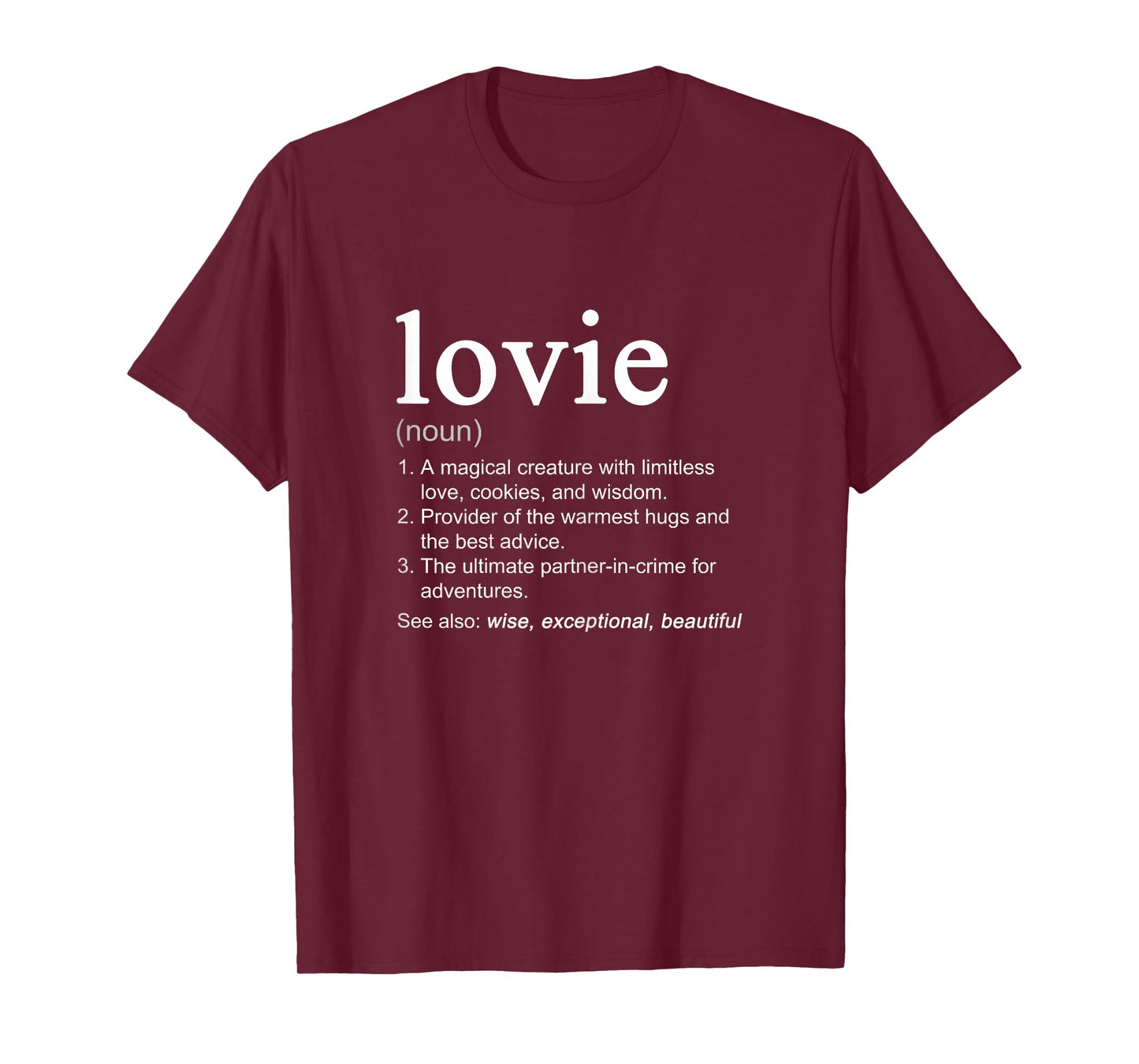 Lovie Definition Funny Mother's Day Noun T-Shirt