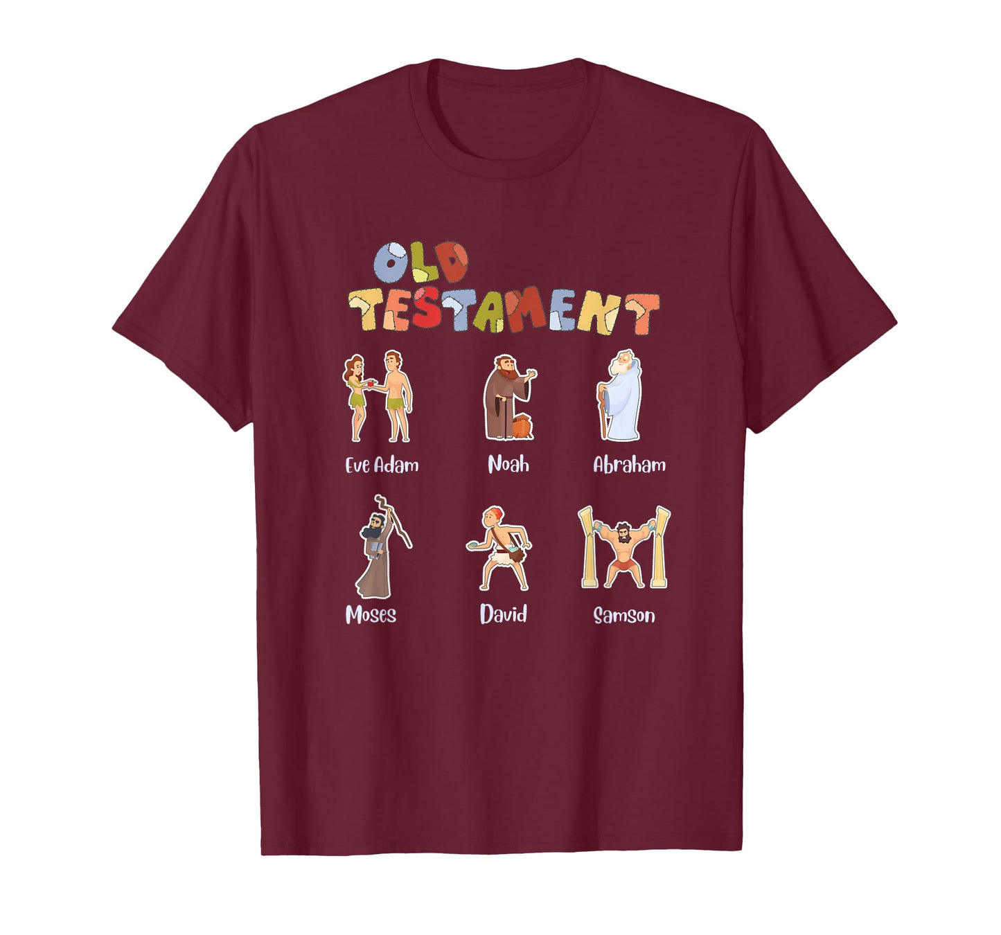 Christian Old Testament Verse Shirt Bible Characters T-Shirt