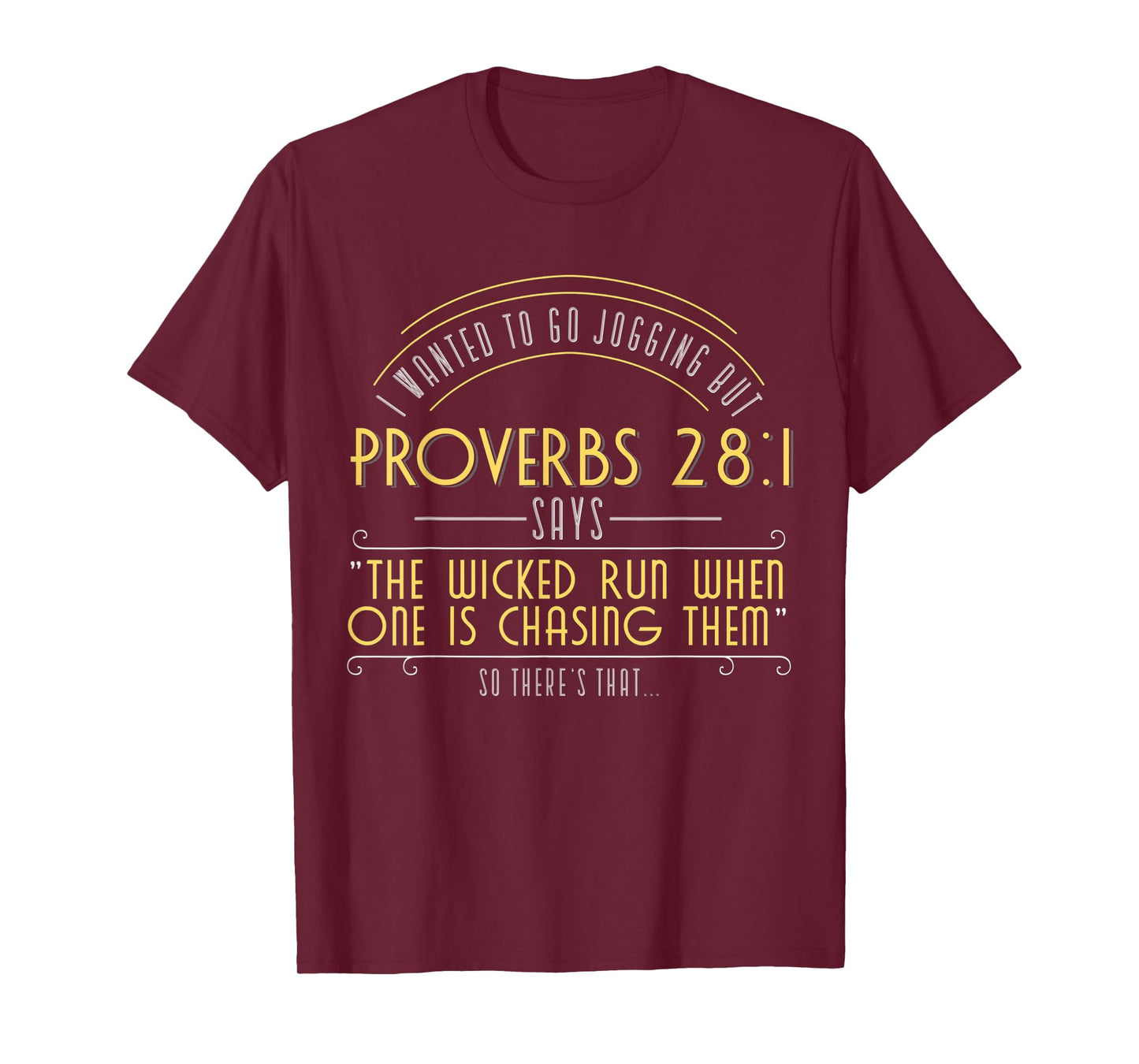 Jogging Workout Bible Verse Fitness Gym Christian Apparel T-Shirt