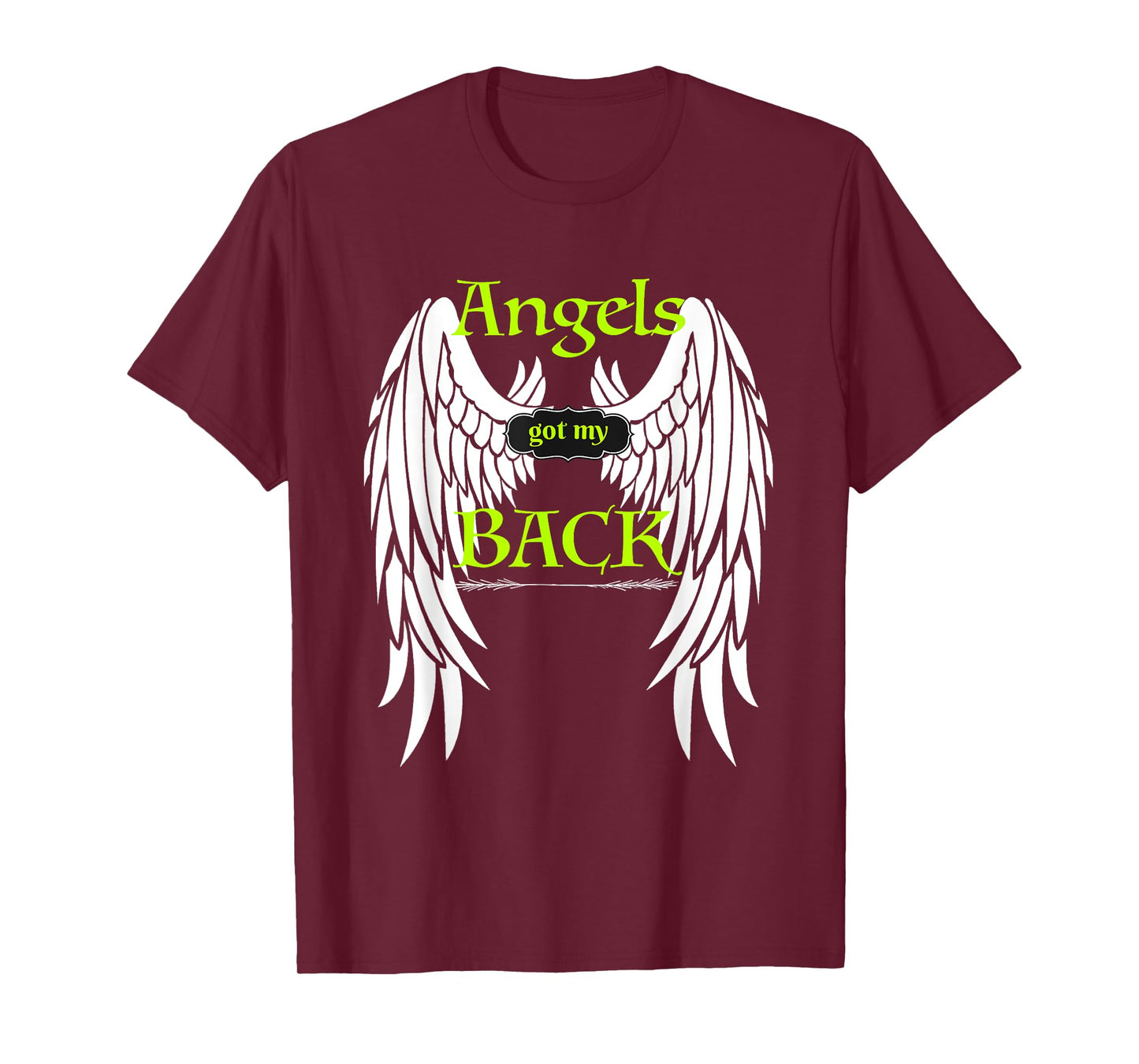 Angels Got my Back T-shirt Inspirational Religious Tee Wings T-Shirt
