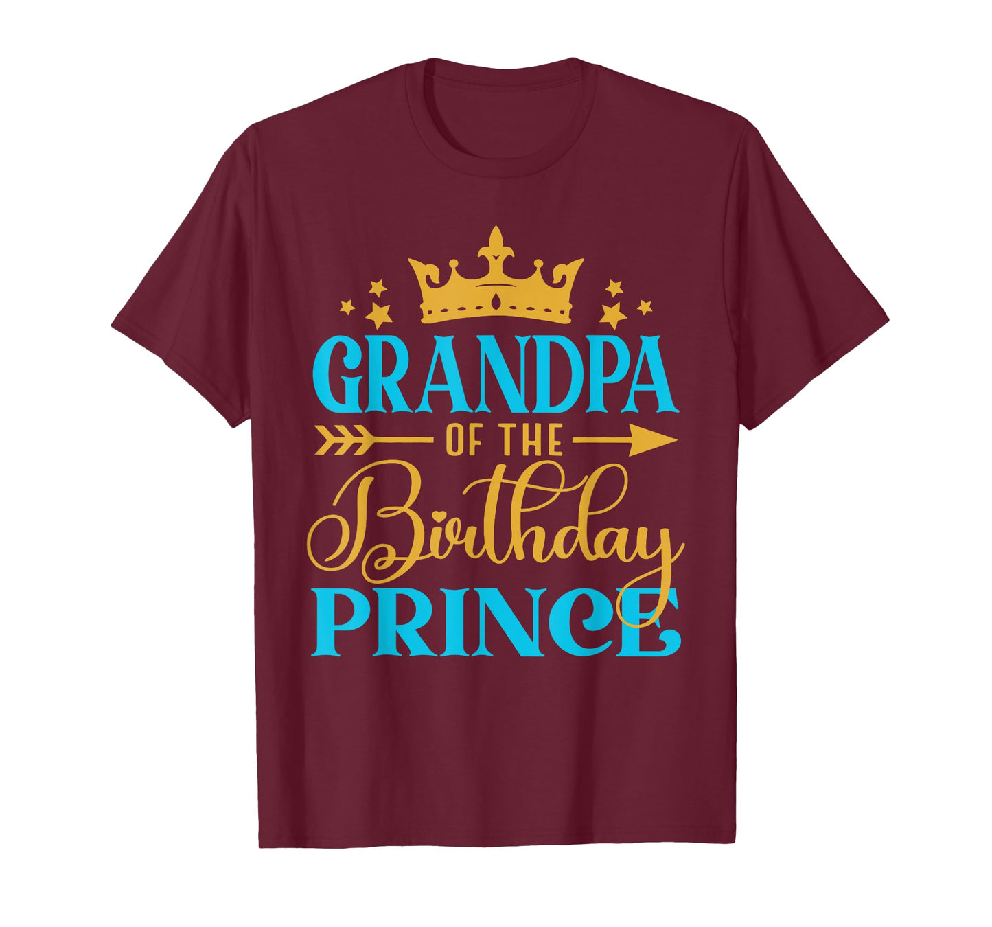 Grandpa Of The Birthday Prince Boy Bday Party Idea For Him T-Shirt