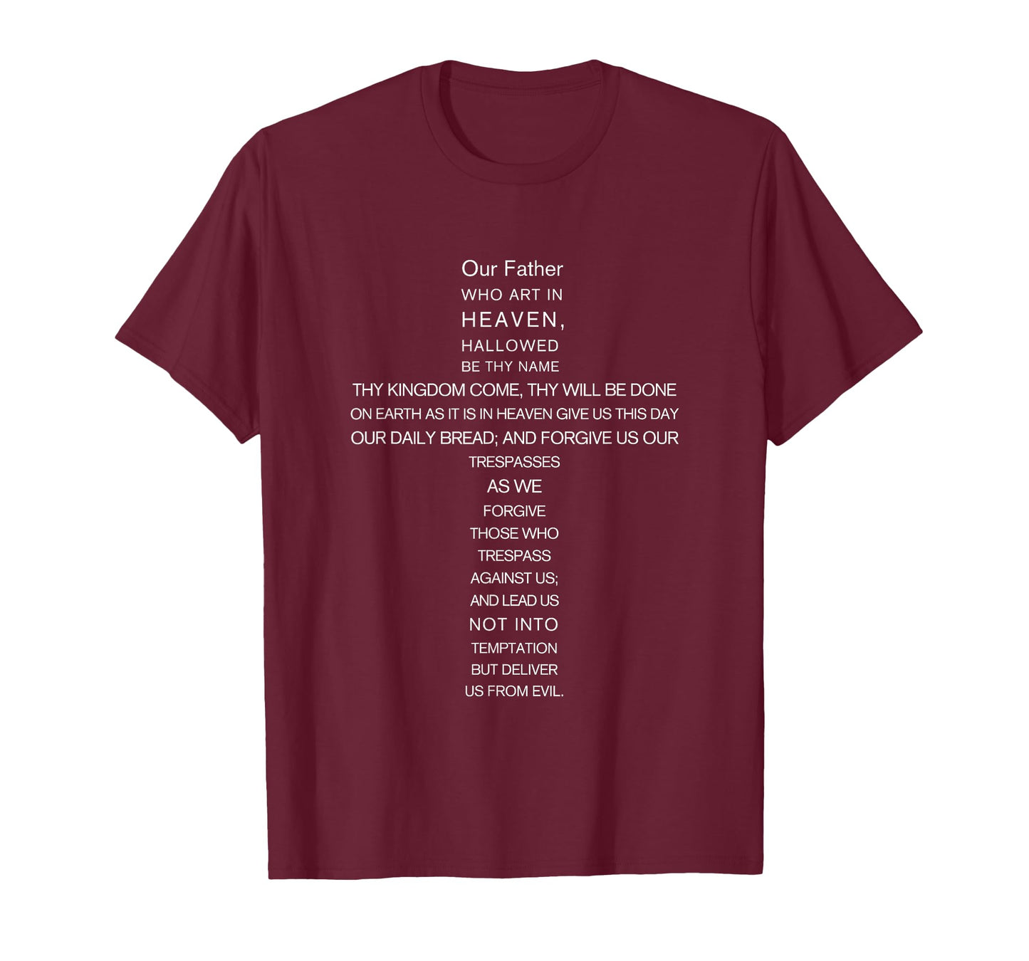 The Lord's Prayer Christianity - Bible Verse Faith T-Shirt