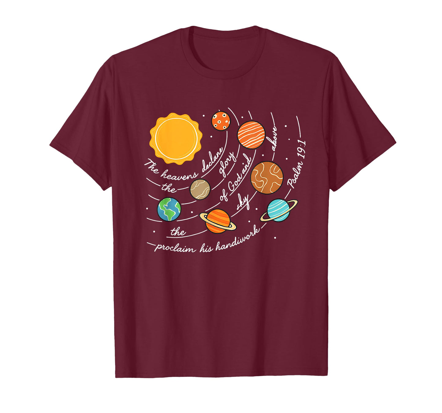 Classical Conversations Cycle 2 Space, Psalm 19:1 Christian T-Shirt