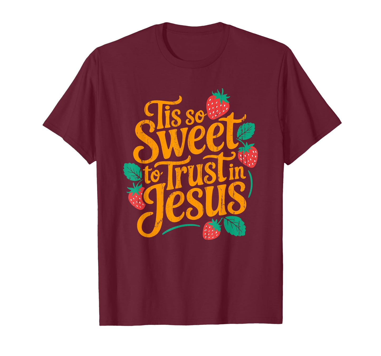 Tis So Sweet To Trust In Jesus, Retro Summer T-Shirt
