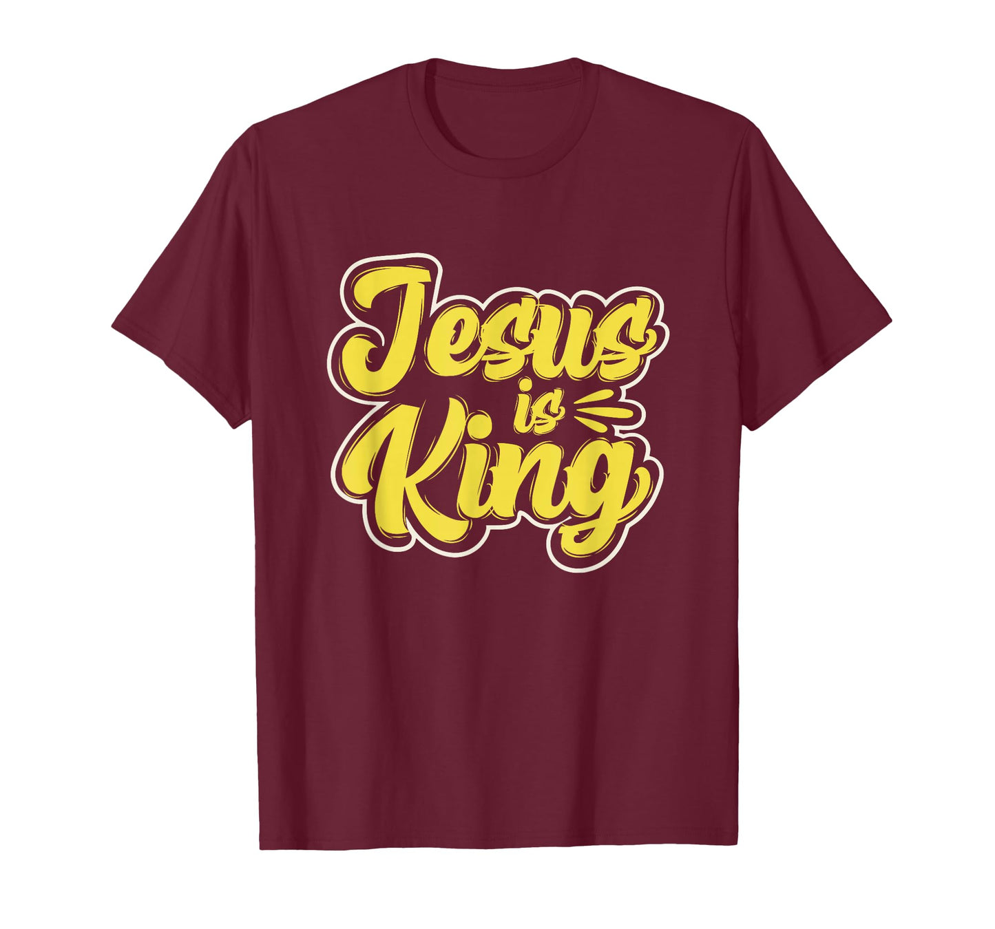 Jesus is King Christian Cross God Faith Bible Religious Pray T-Shirt