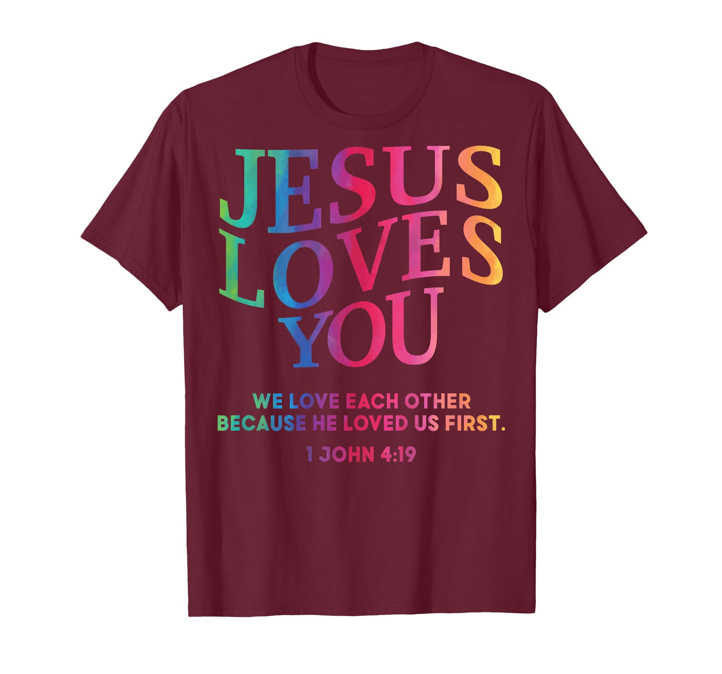 Toddler Jesus Loves You White Christian God Son Sister Girl T-Shirt