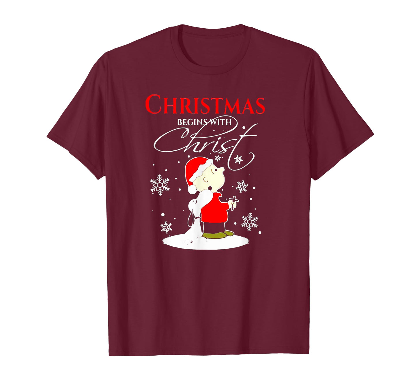Christmas Begins With Christ Xmas Gift Holiday costume T-Shirt